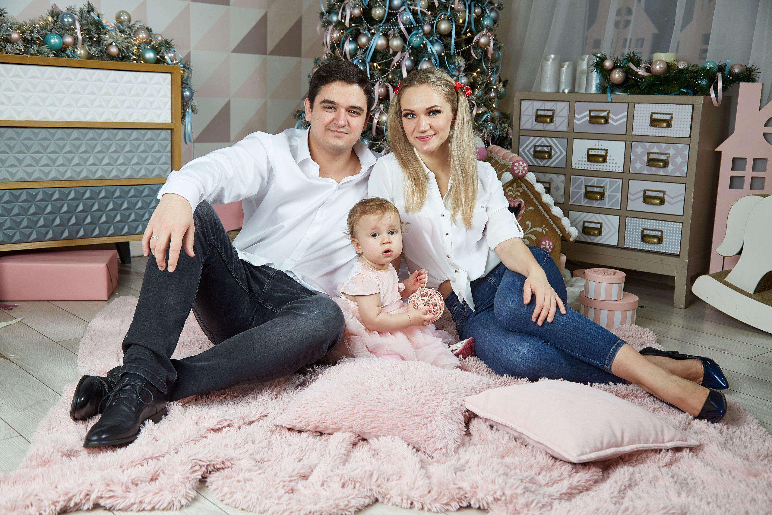 Новый год. Фотостудия. Семейная фотография. Свадебный фотограф Москва и Московская область Борисов Сергей