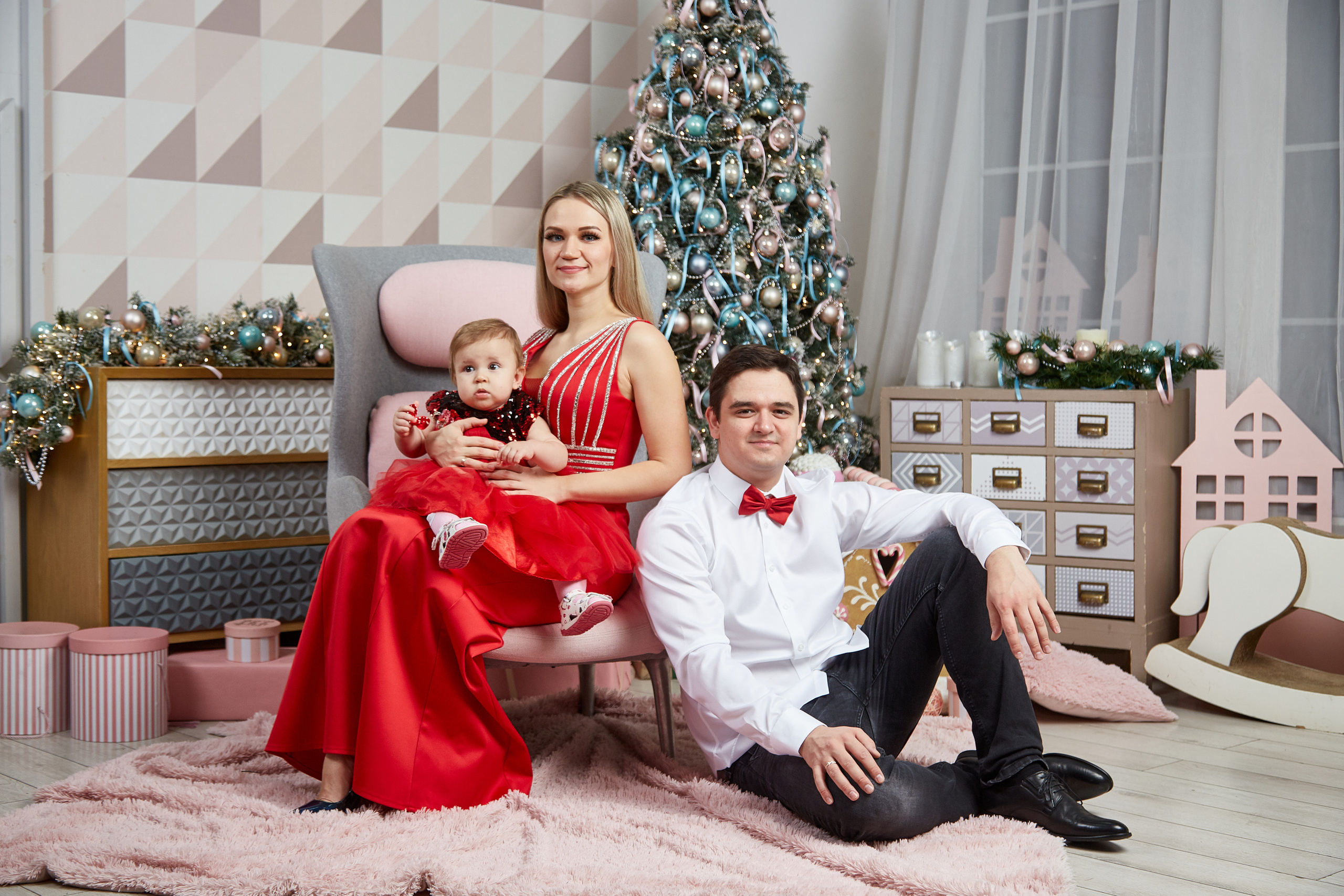 Новый год. Фотостудия. Семейная фотография. Свадебный фотограф Москва и Московская область Борисов Сергей