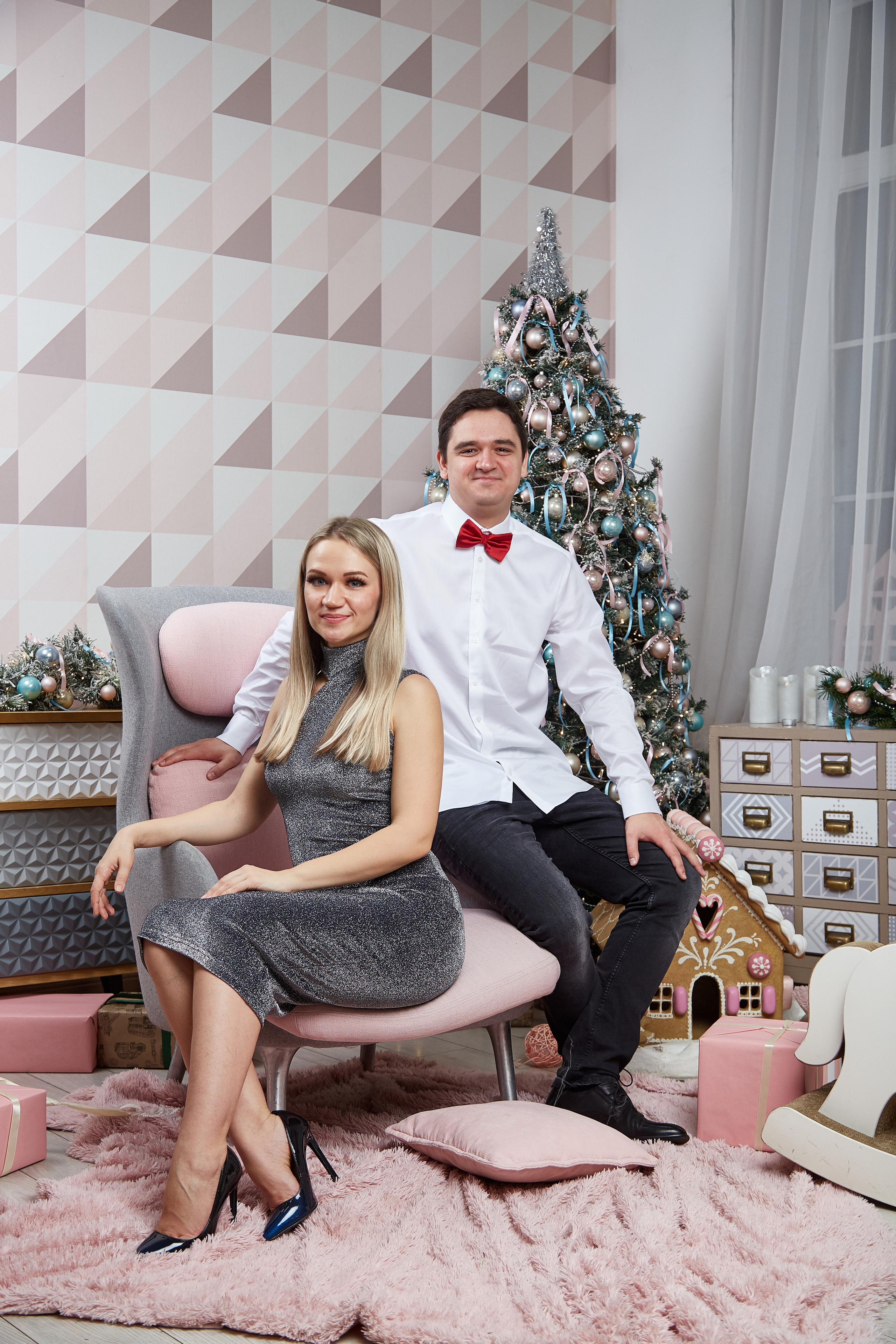 Новый год. Фотостудия. Семейная фотография. Свадебный фотограф Москва и Московская область Борисов Сергей