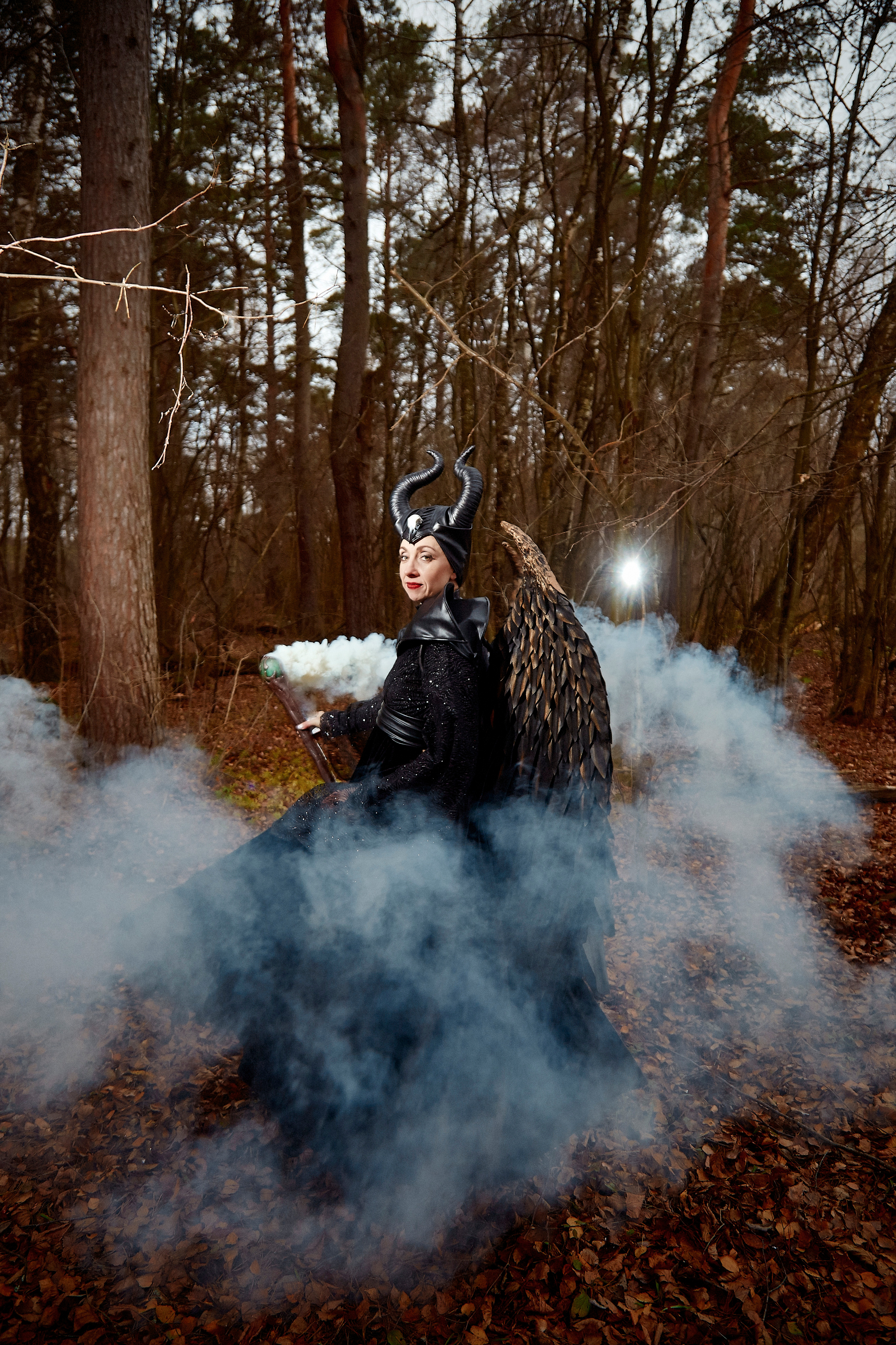 Фотосессия для ведущей. Образ "Малифисента". Свадебный фотограф Москва и Московская область Борисов Сергей