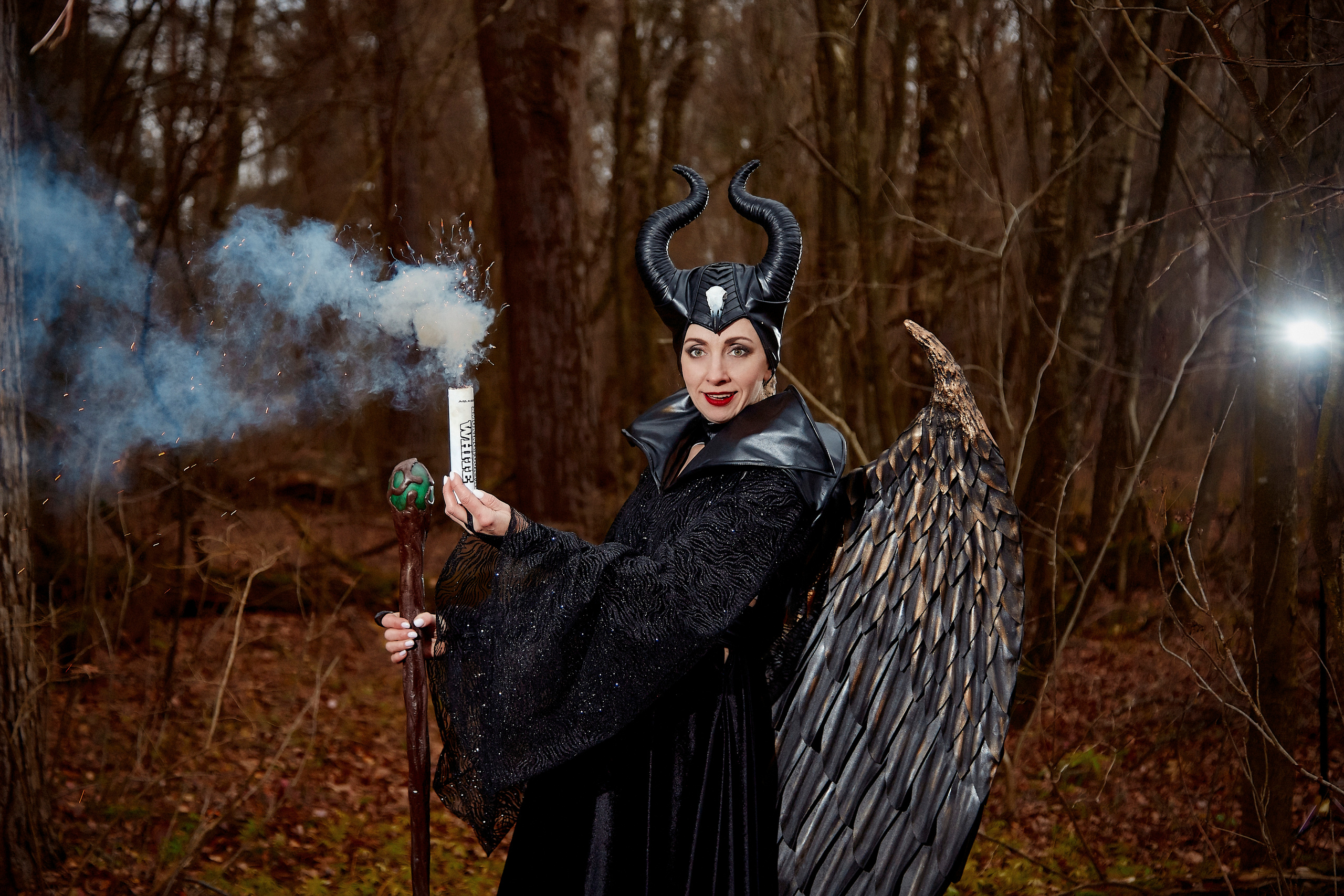 Фотосессия для ведущей. Образ "Малифисента". Свадебный фотограф Москва и Московская область Борисов Сергей