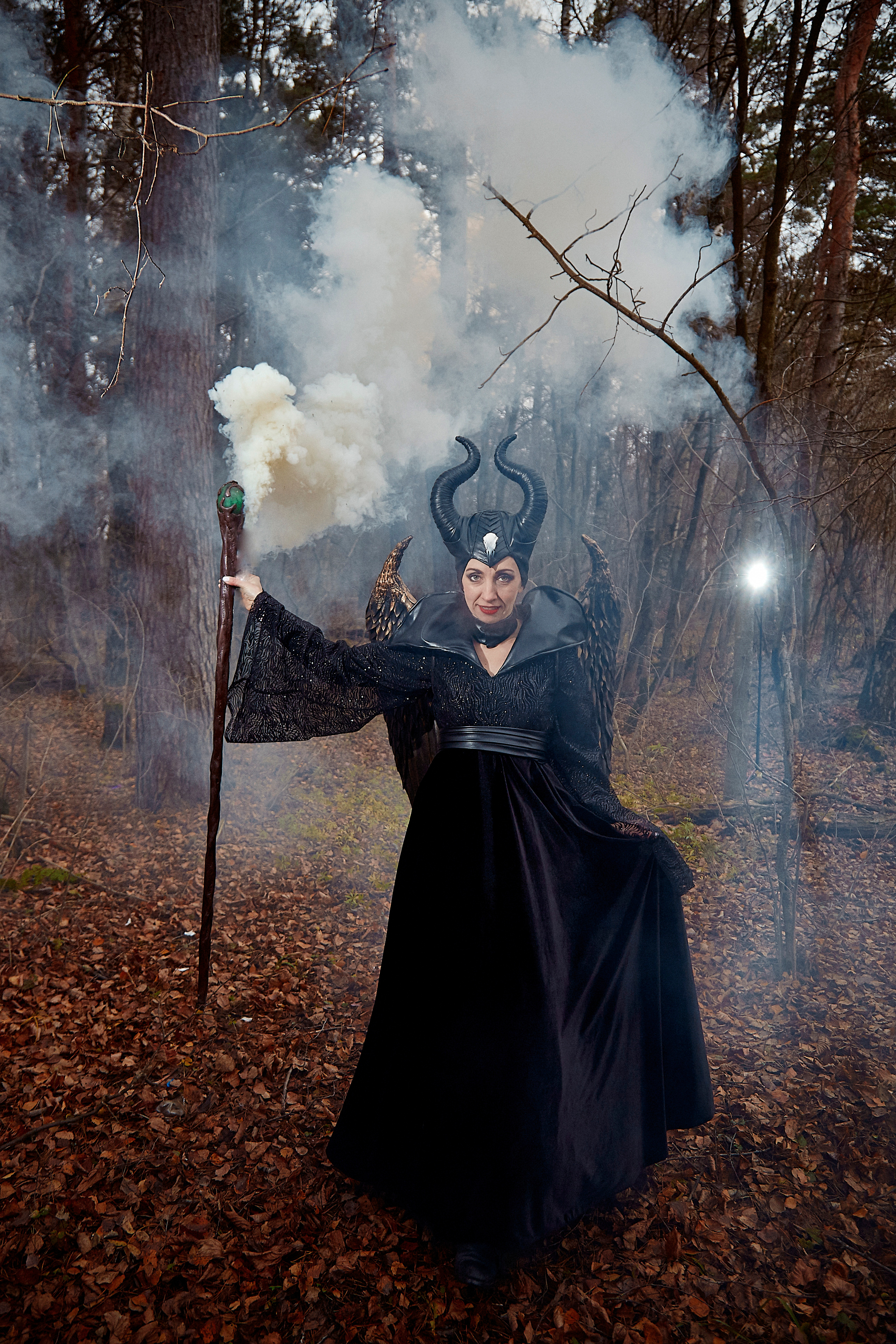 Фотосессия для ведущей. Образ "Малифисента". Свадебный фотограф Москва и Московская область Борисов Сергей