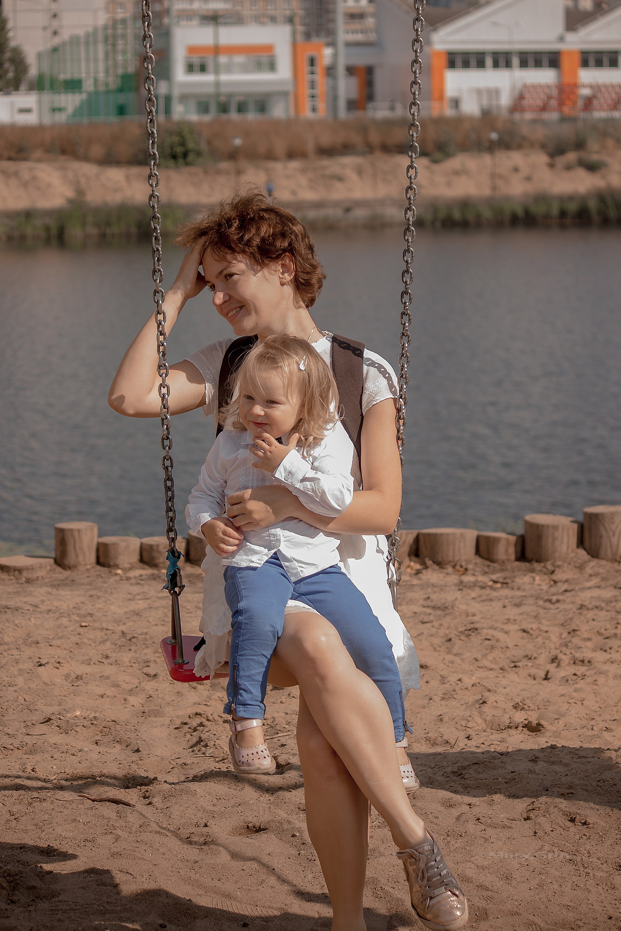 Семейная фотопрогулка Марии и Веры на Мещерском озере. Детский и семейный фотограф, фотограф мероприятий Нижний Новгород