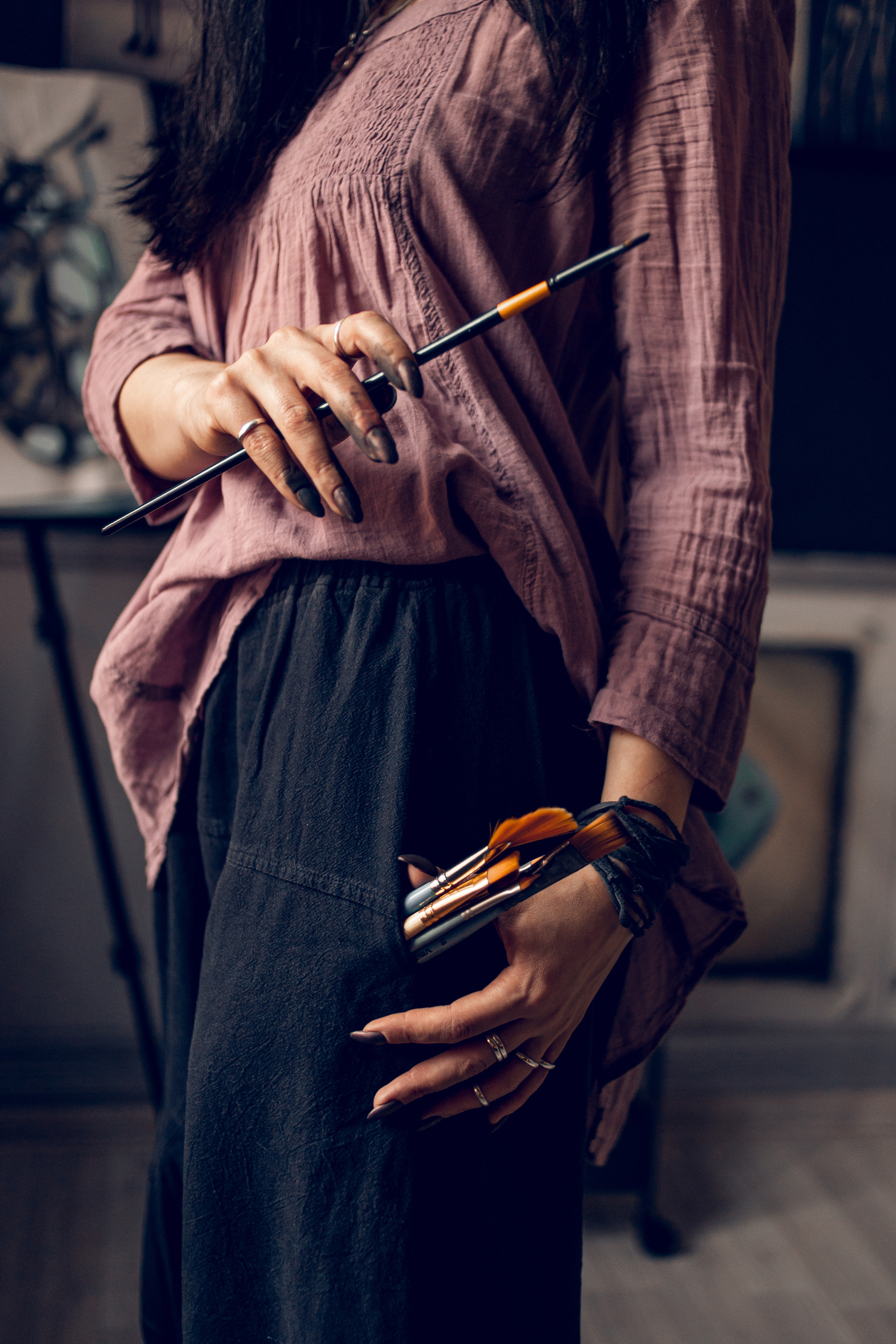 Контент-съемки для художницы и арт-терапевта. Фотограф в Санкт-Петербурге Вера Сивенкова