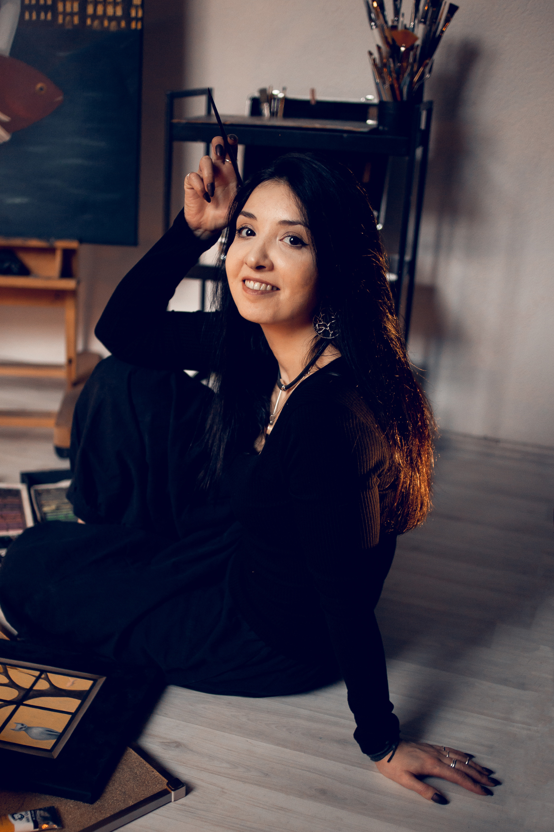 Контент-съемки для художницы и арт-терапевта. Фотограф в Санкт-Петербурге Вера Сивенкова