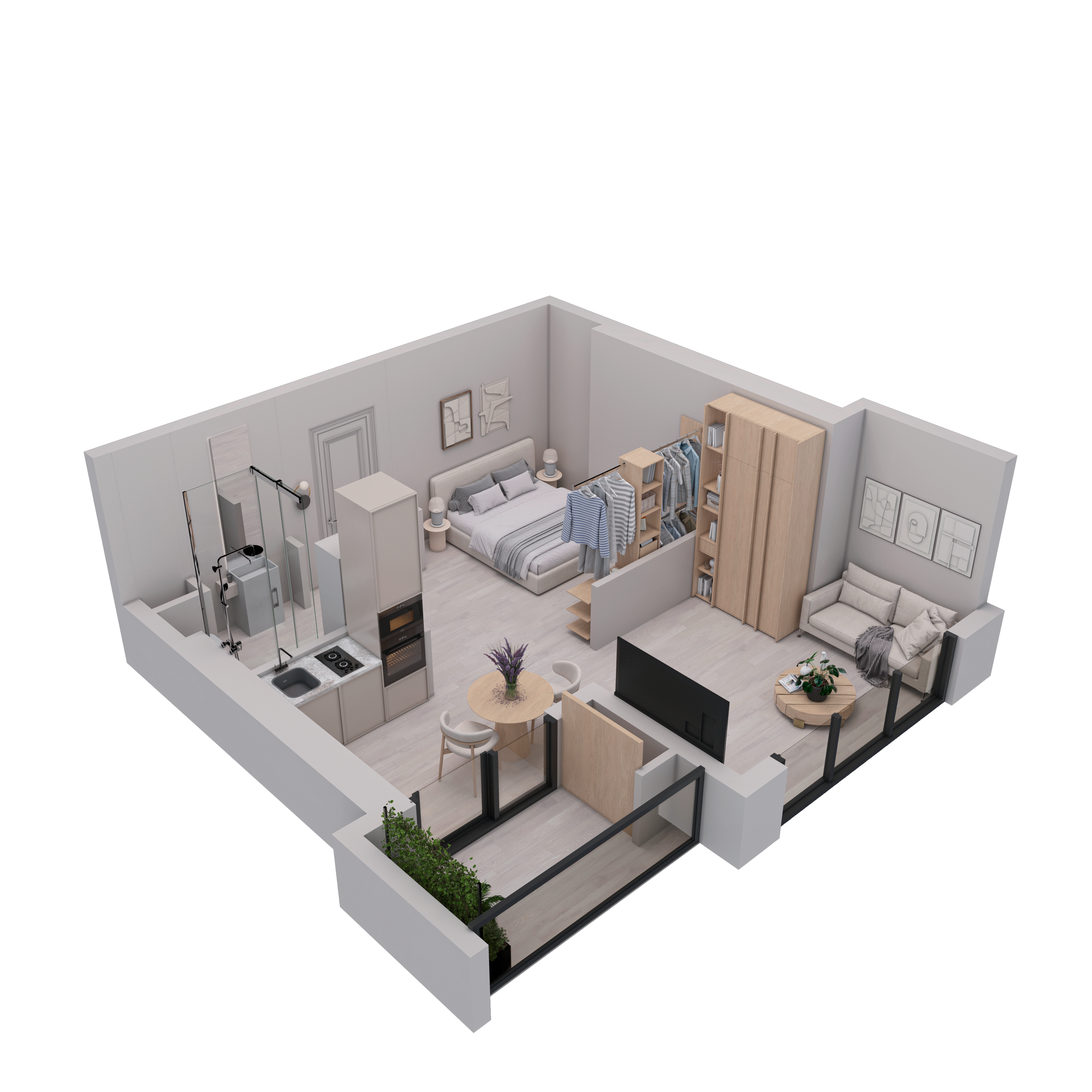 Atlas. 3D visualization of exteriors and interiors