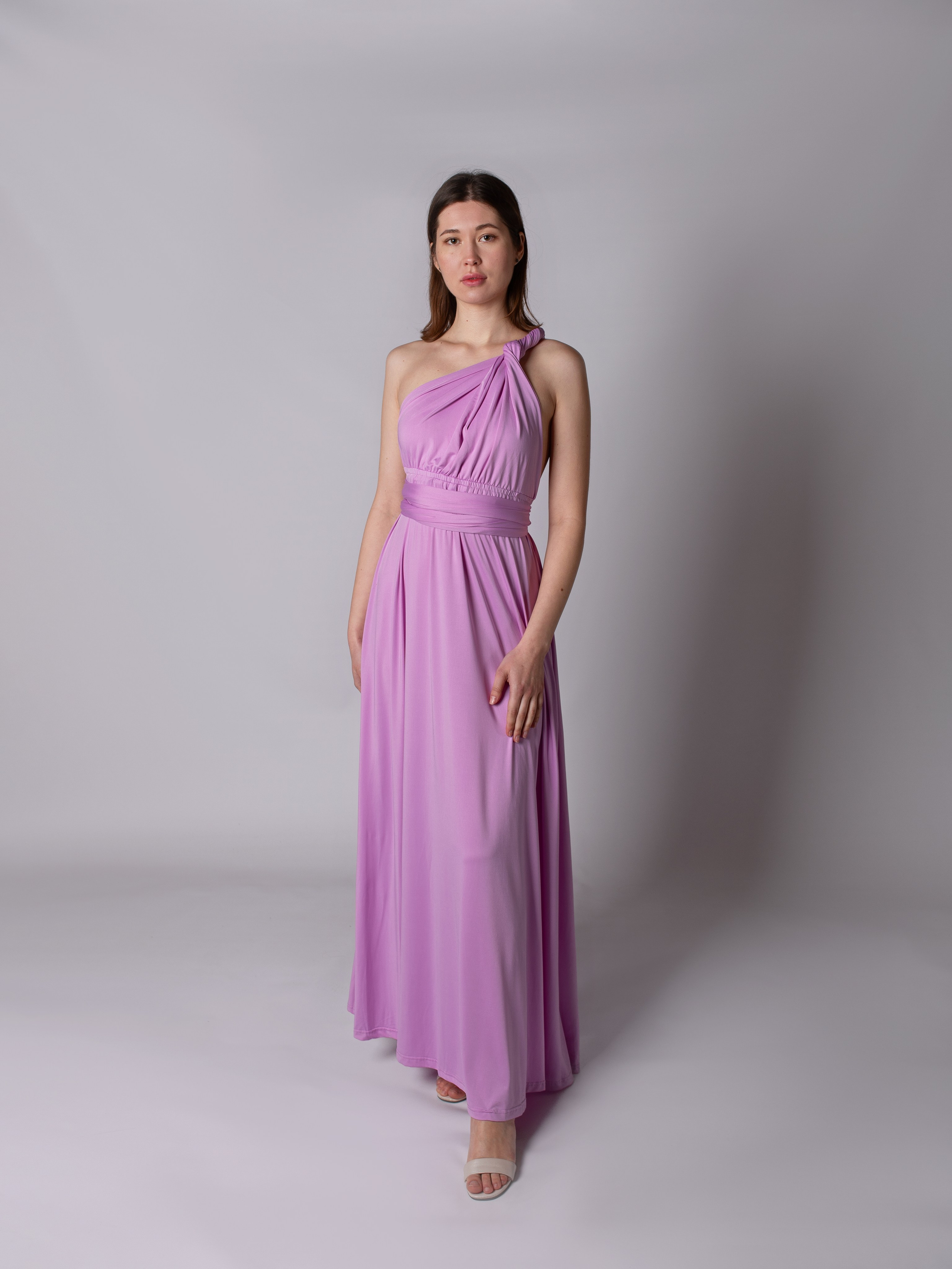 Аренда длинного платья сиреневого цвета в Севастополе