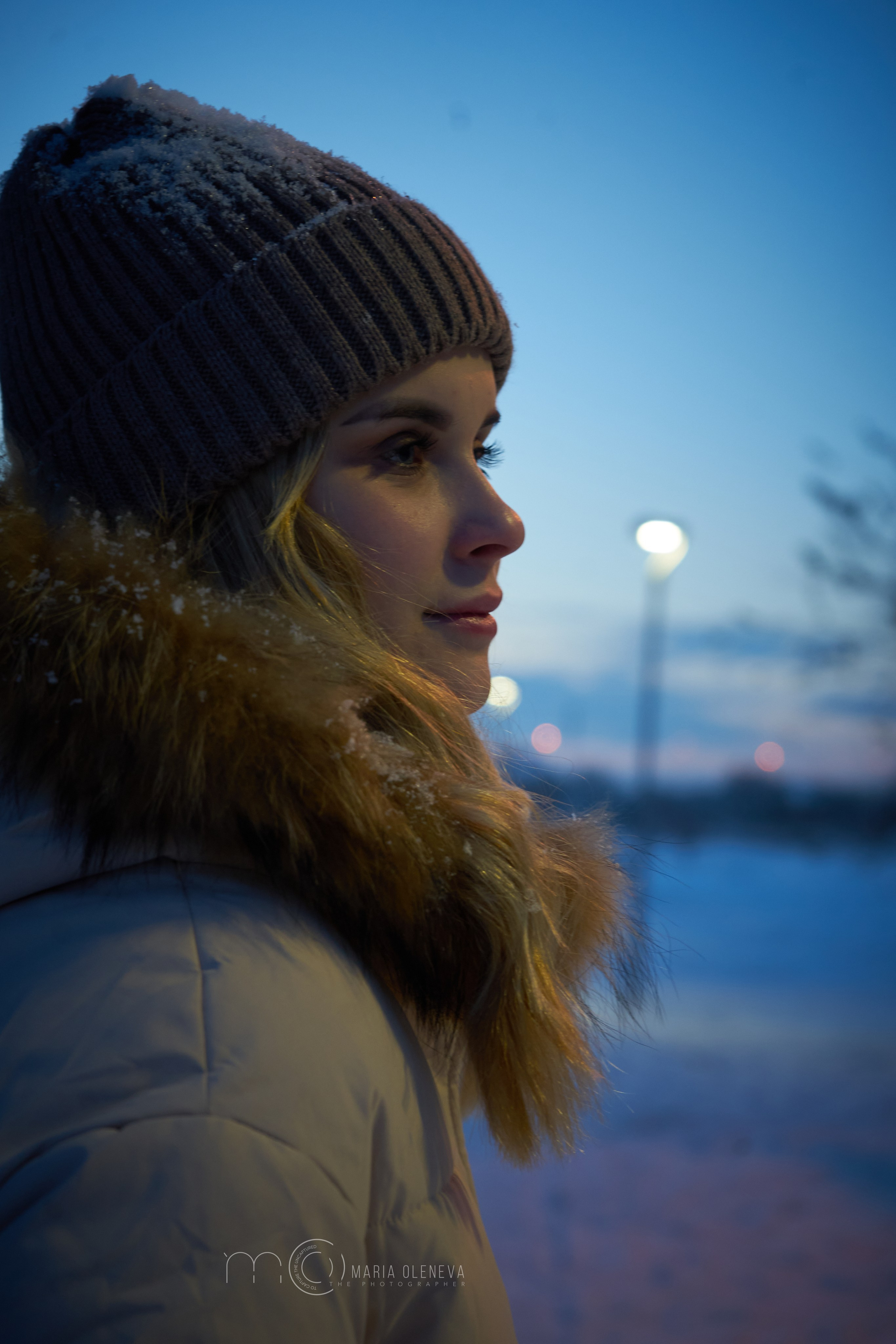 Зимний вечер с Аней. Фотограф Мария Оленева