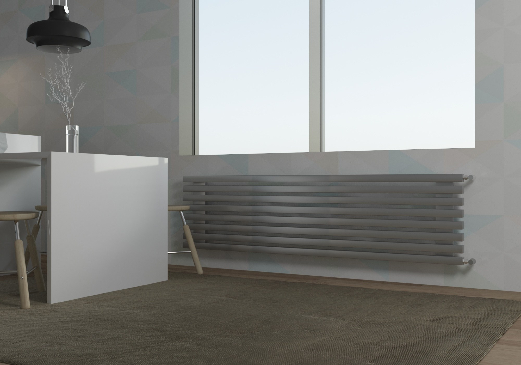 Q40h. Красивый Радиатор в городе Омск, продаем дизайнерские радиаторы