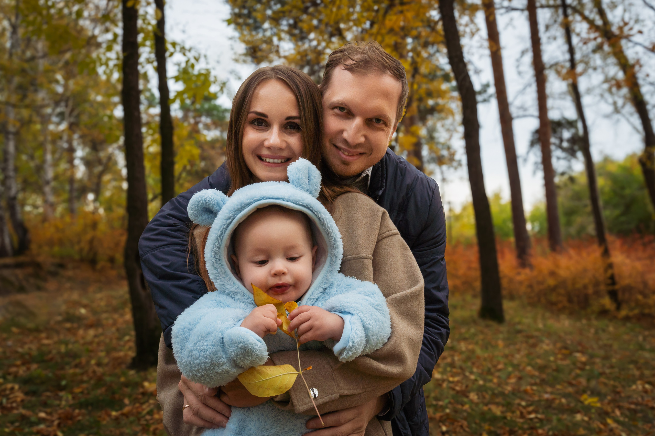 Ольга с семьёй в ЦПКиО. Портретный, репортажный и свадебный фотограф в Екатеринбурге Денис Южаков