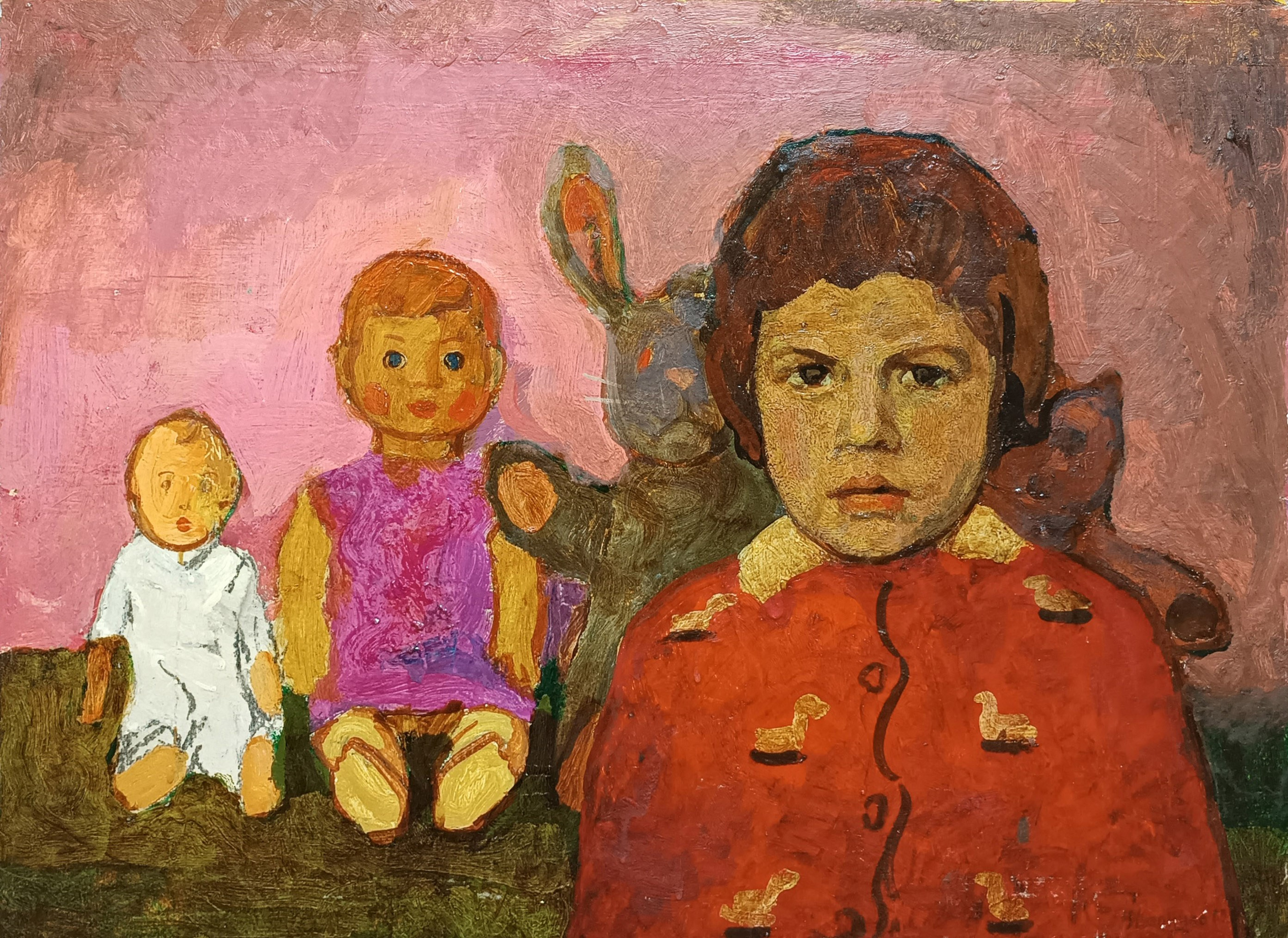 «Портрет дочери» 1969 год. Художник Величко Вадим Семёнович