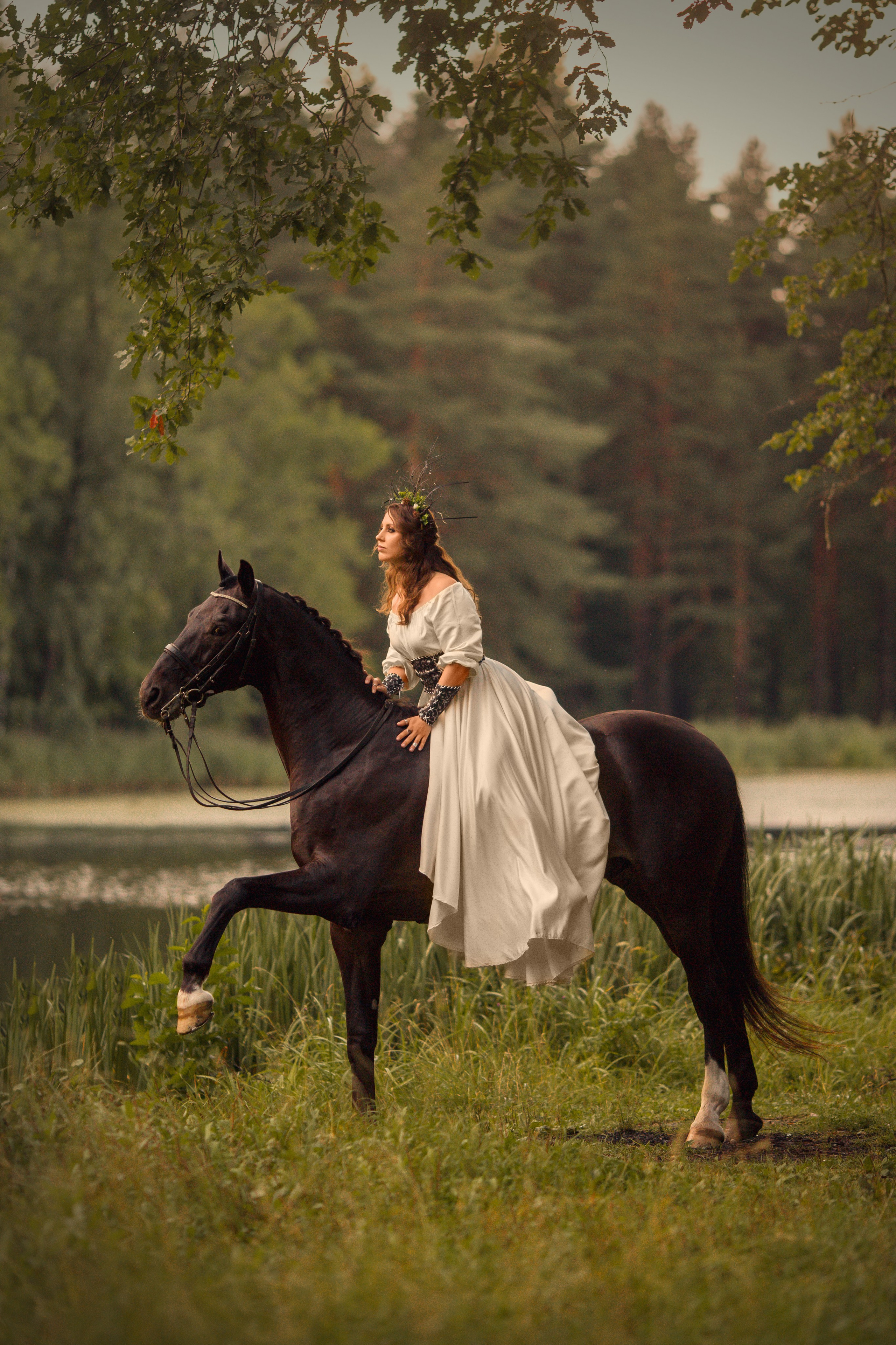 Фотосессия с лошадью в парке СПб