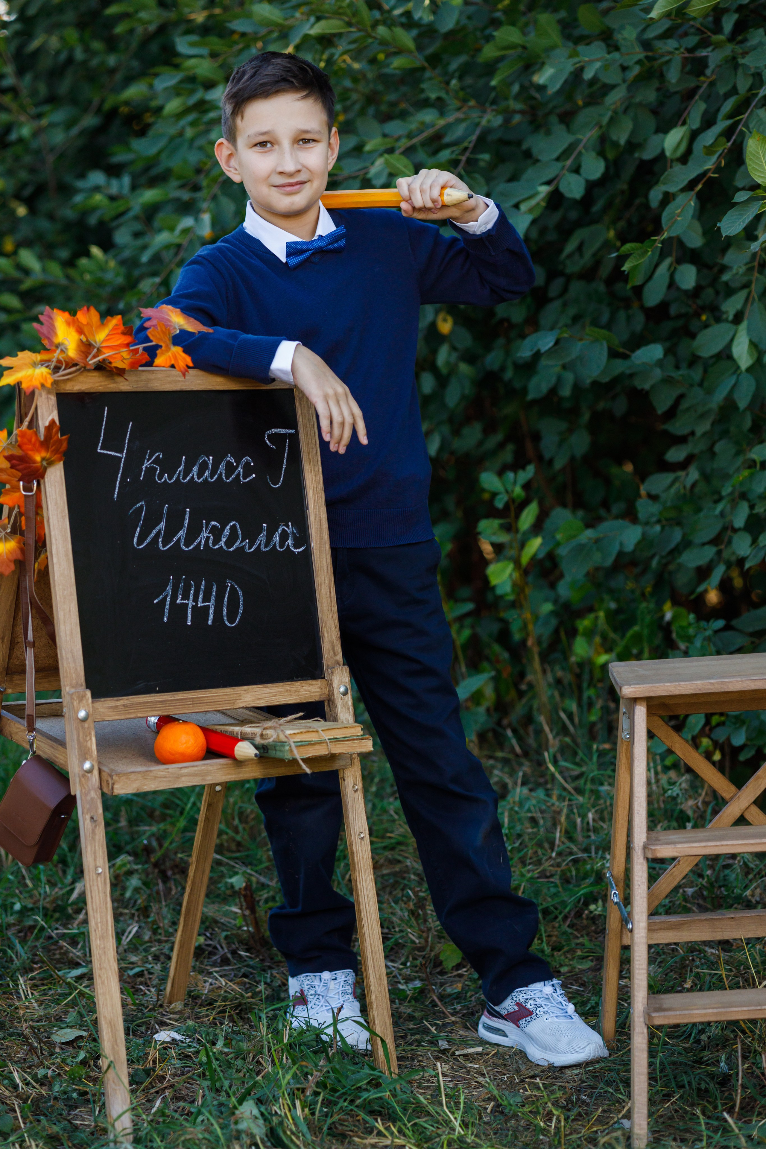 Школьная осенняя фотосессия. Профессиональная фото и видеосъемка. Москва