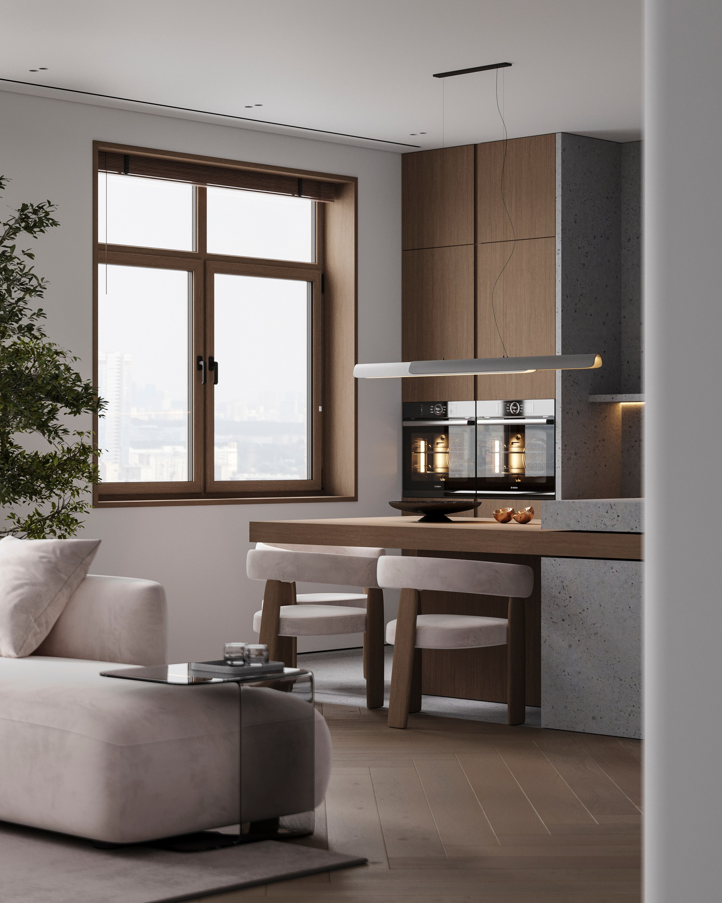 URBAN RETREAT | DESIGNER ANNE KIREEVA. Interior Visualization by Valerie Stetyukevich