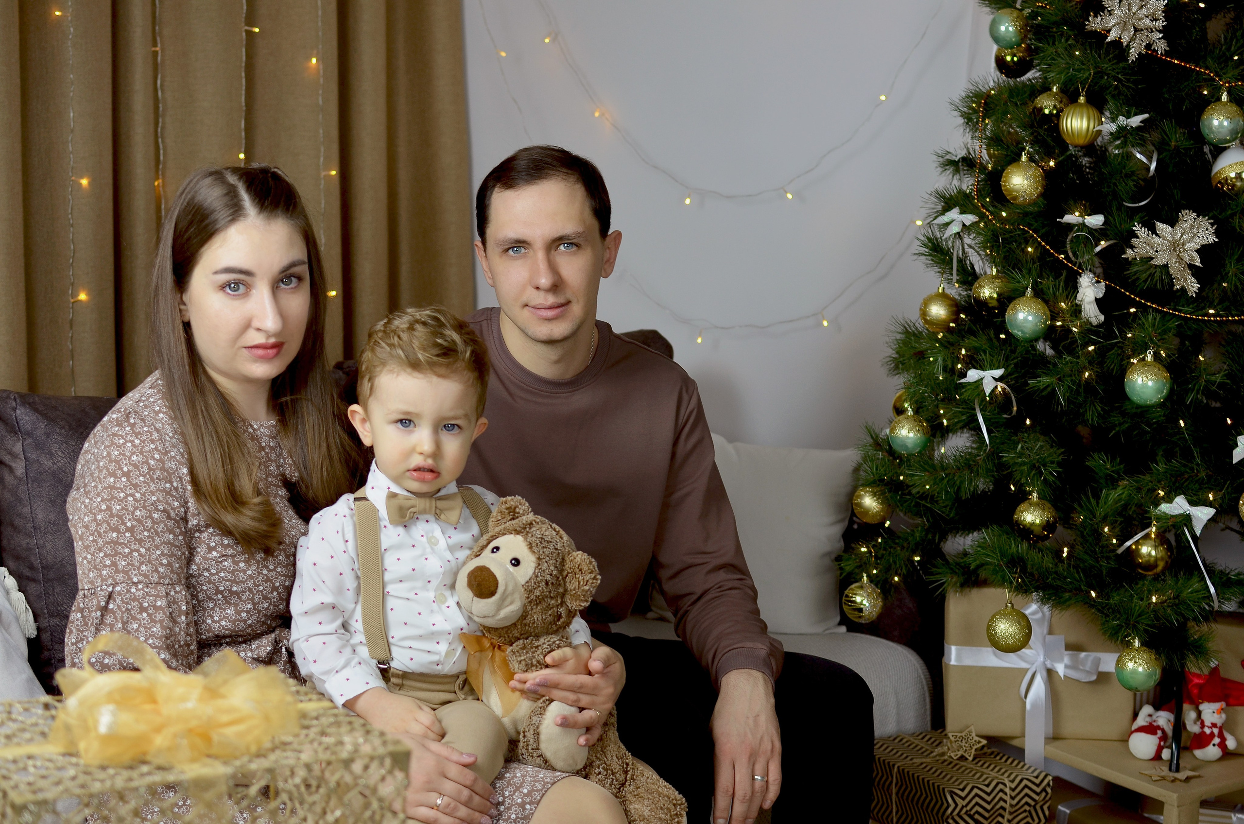 Озорная Новогодняя фотосессия. Семейный и детский фотограф в городе Грязи Олеся Огурцова