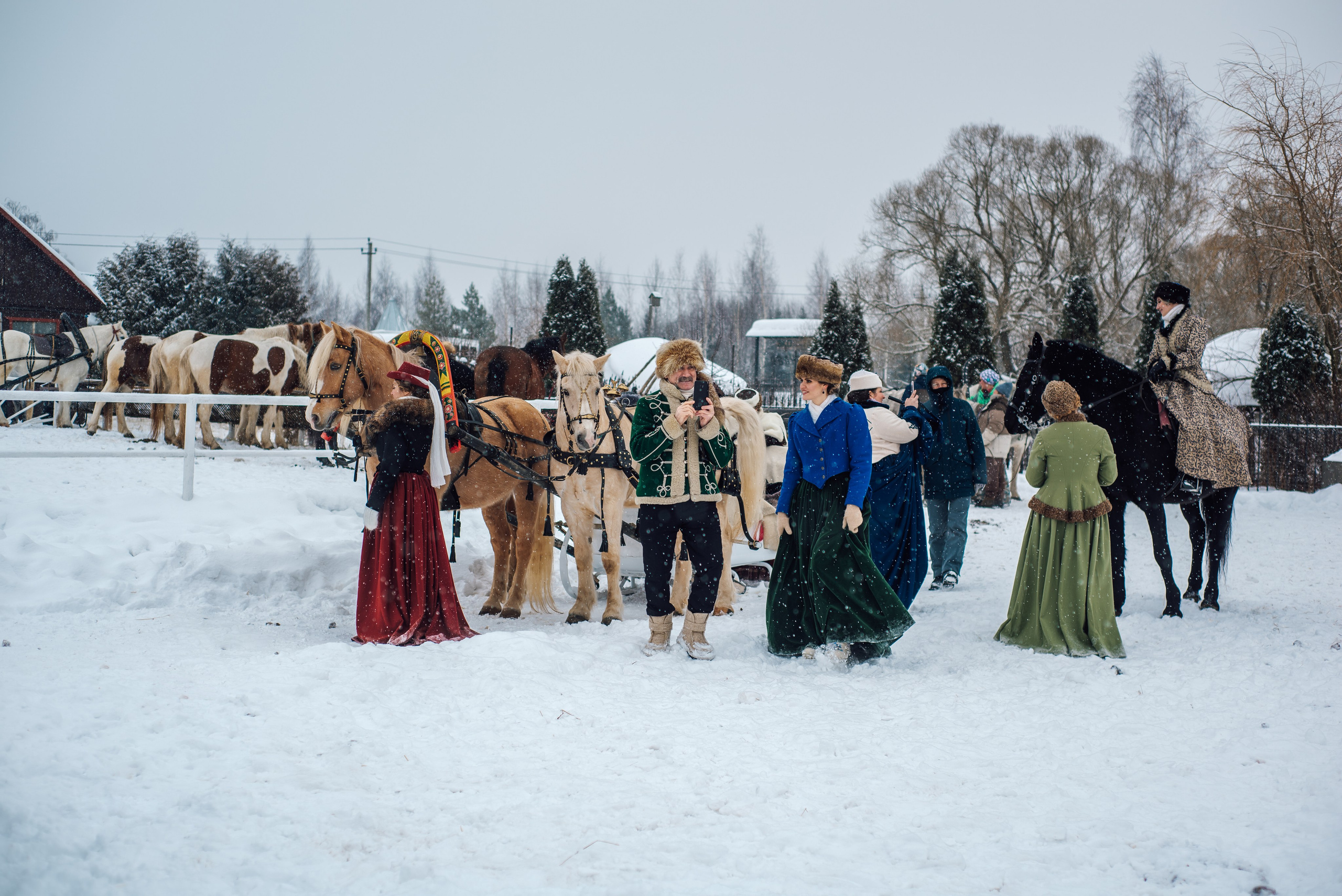 Зимняя парфорсная охота. Фотограф Диана Вальтер