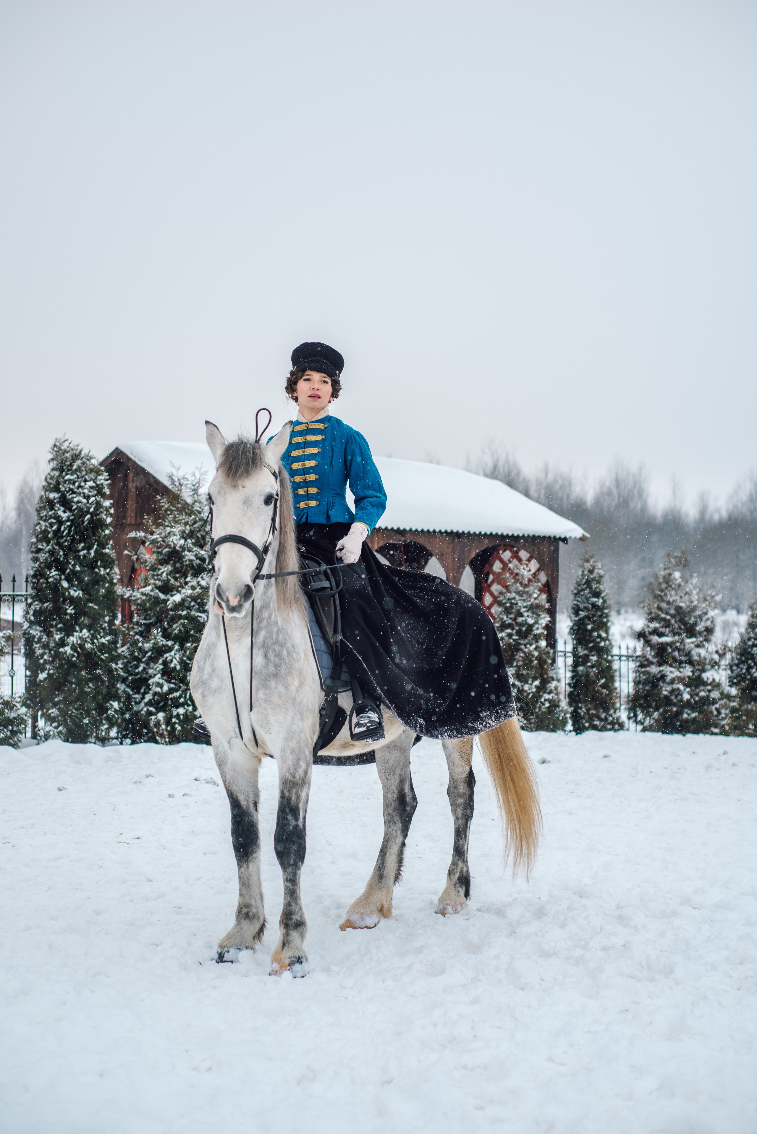 Зимняя парфорсная охота. Фотограф Диана Вальтер