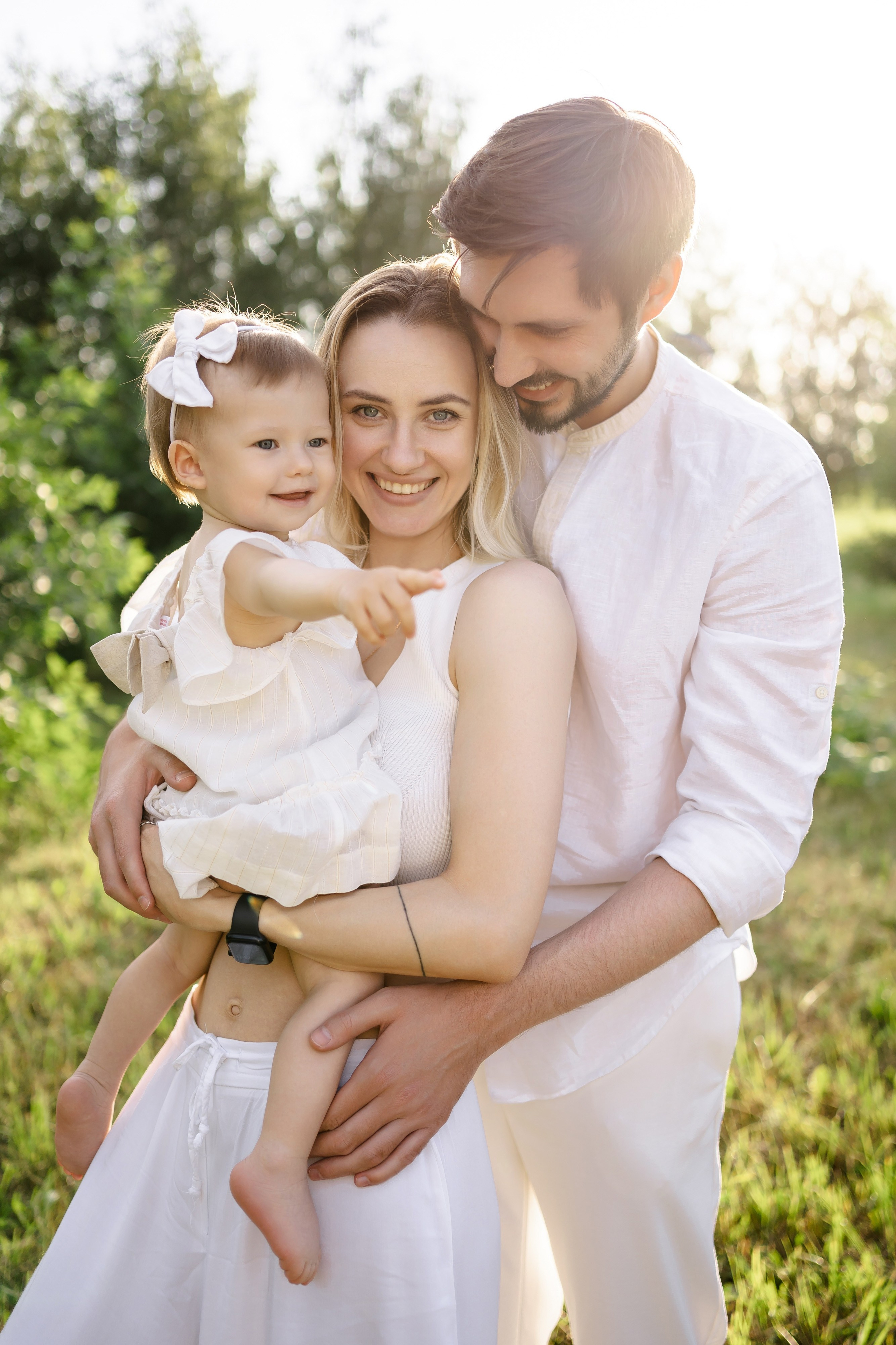 Олеся, Денис и Даниэла. Свадебный фотограф в Москве Яна Деньгина