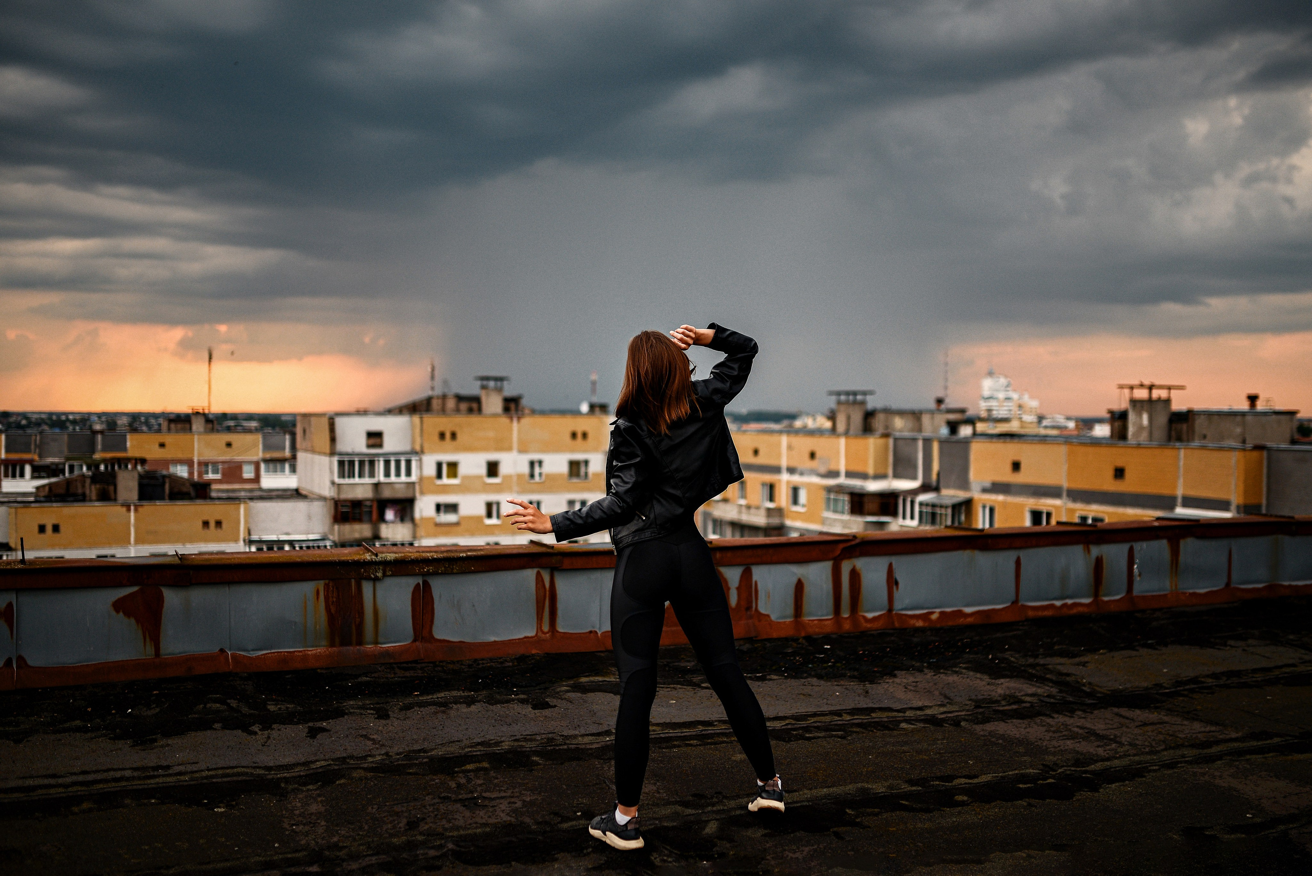 Фотосессия на крыше дома. Фотограф в Витебске Сергей Томашев