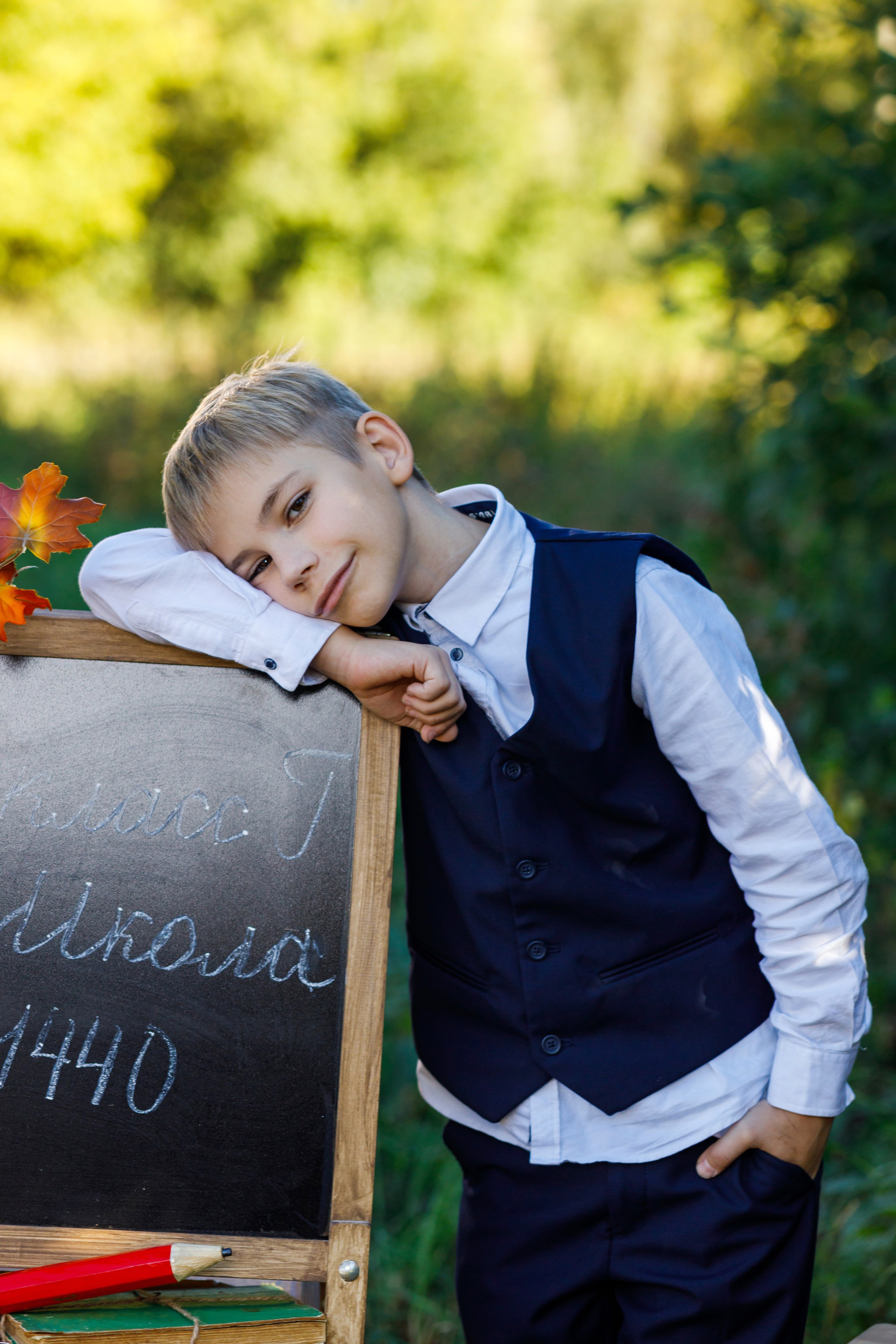 Школьная осенняя фотосессия. Профессиональная фото и видеосъемка. Москва