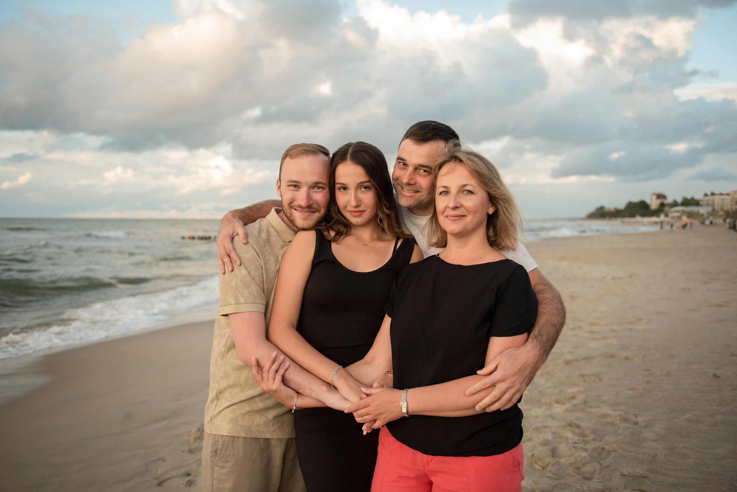 Семейная съёмка на берегу моря. Фотограф Зеленоградск