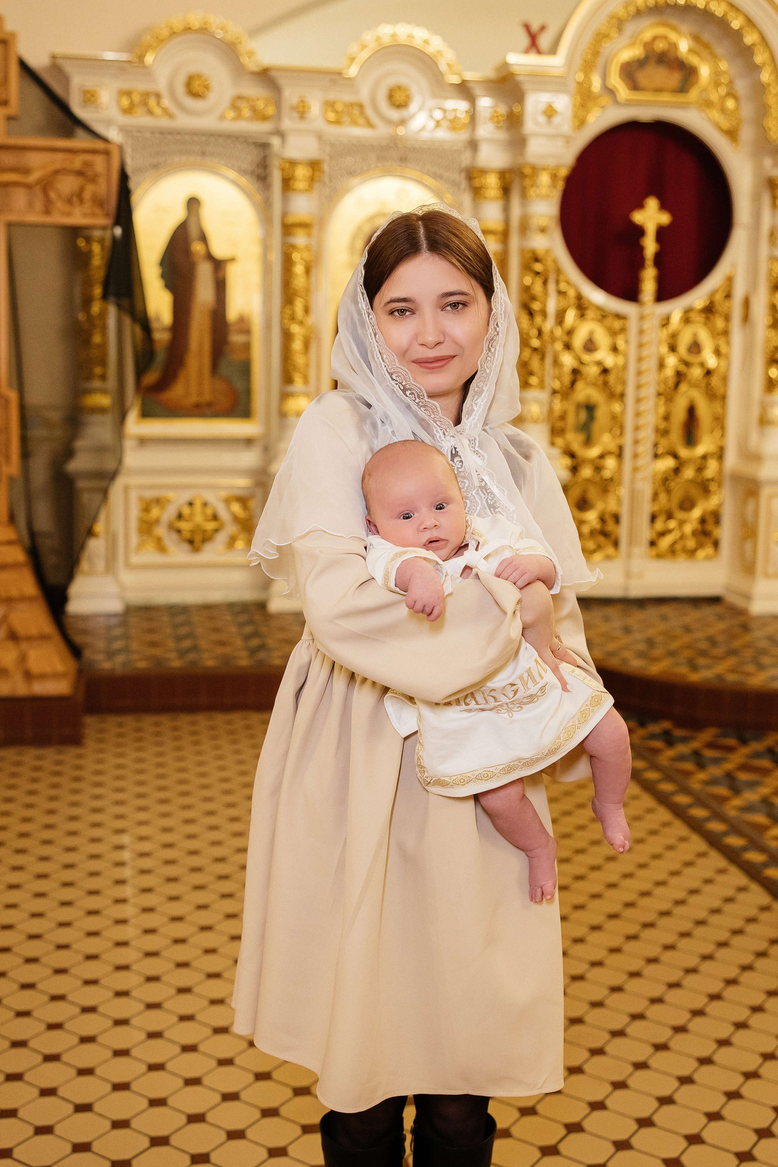 Таинство Крещения Максима и Александра. Храм Покрова Пресвятой Богородицы