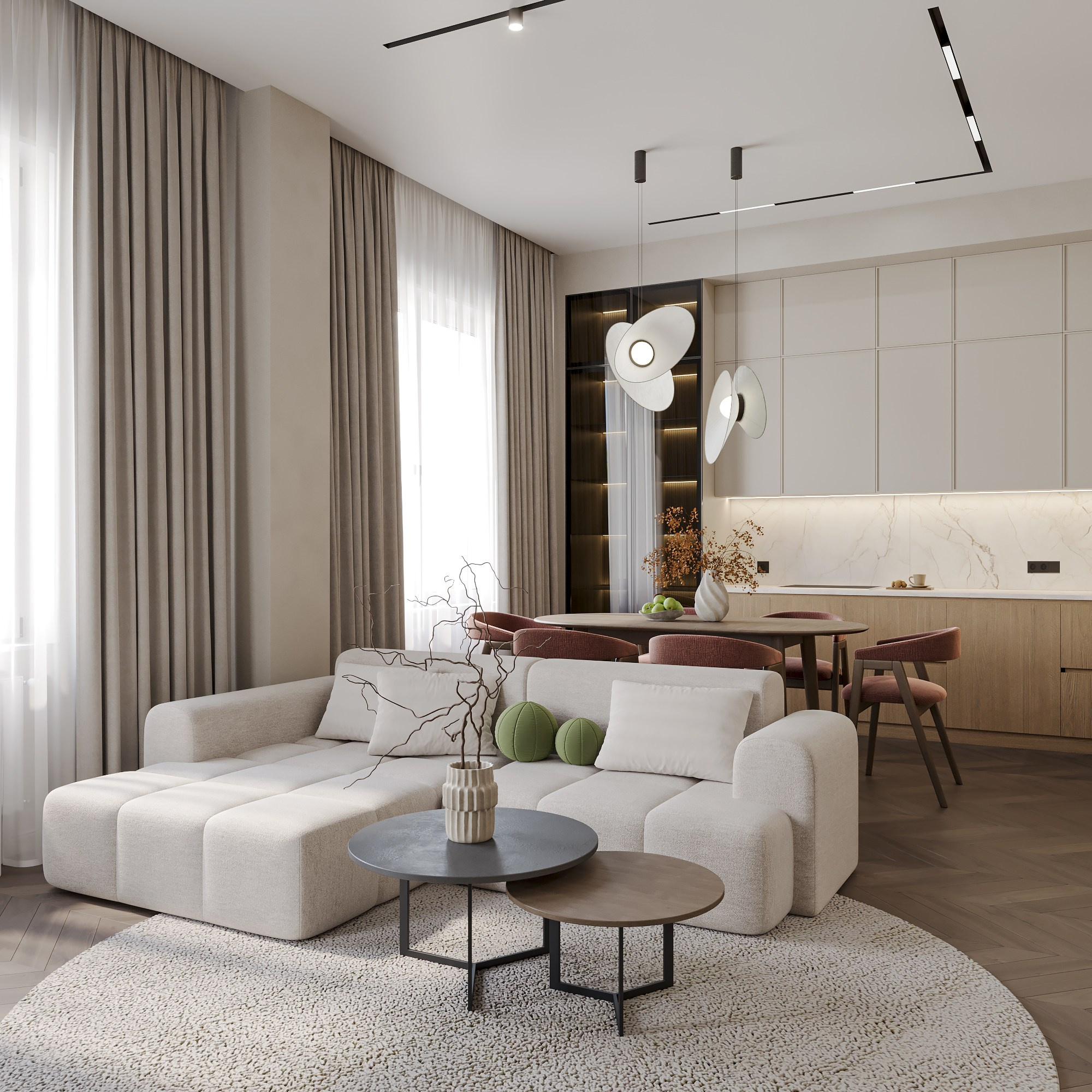 Пентхаус 170 м². Студия дизайна