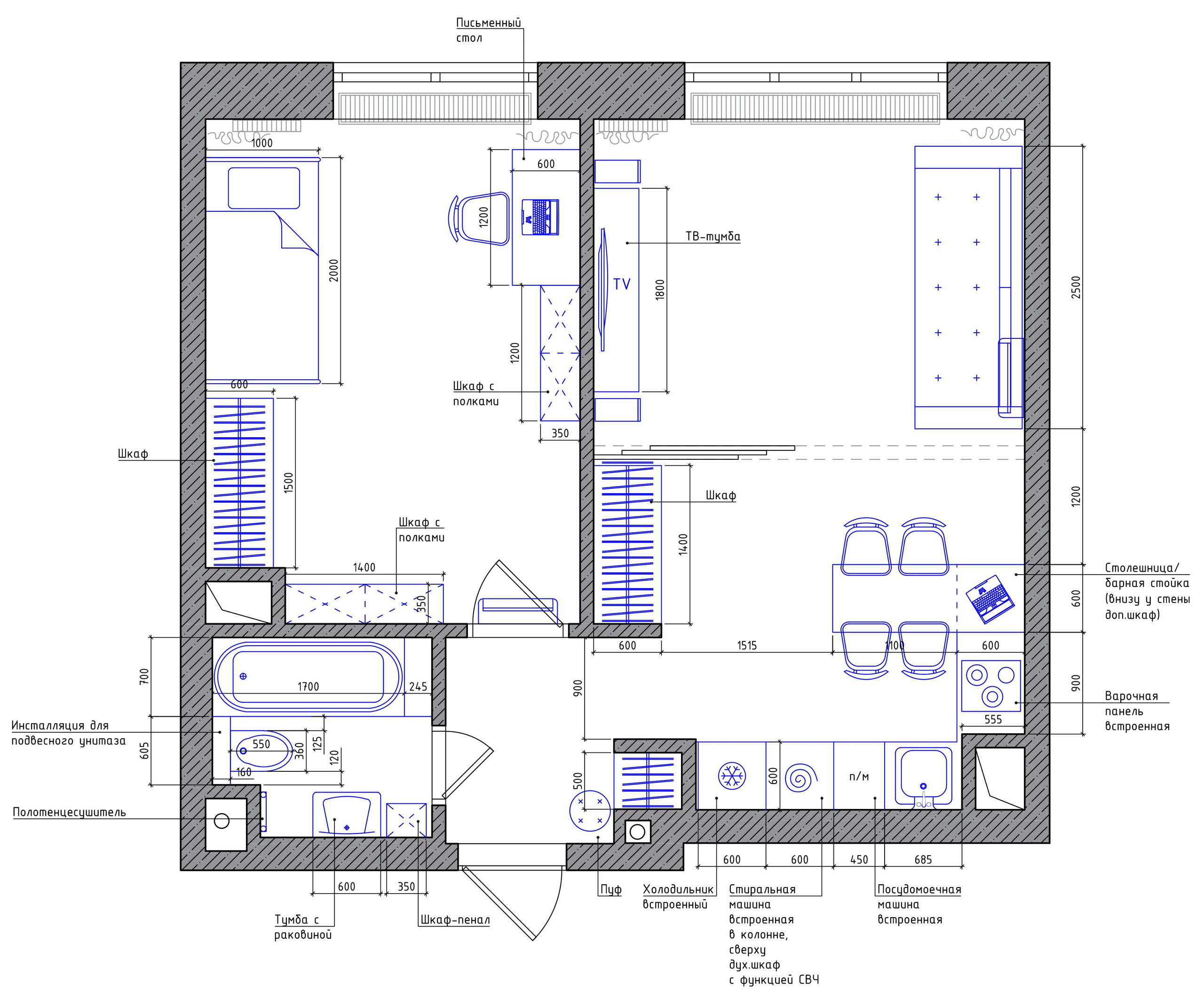 Фили-сити. Дизайн интерьера, от проекта до реализации