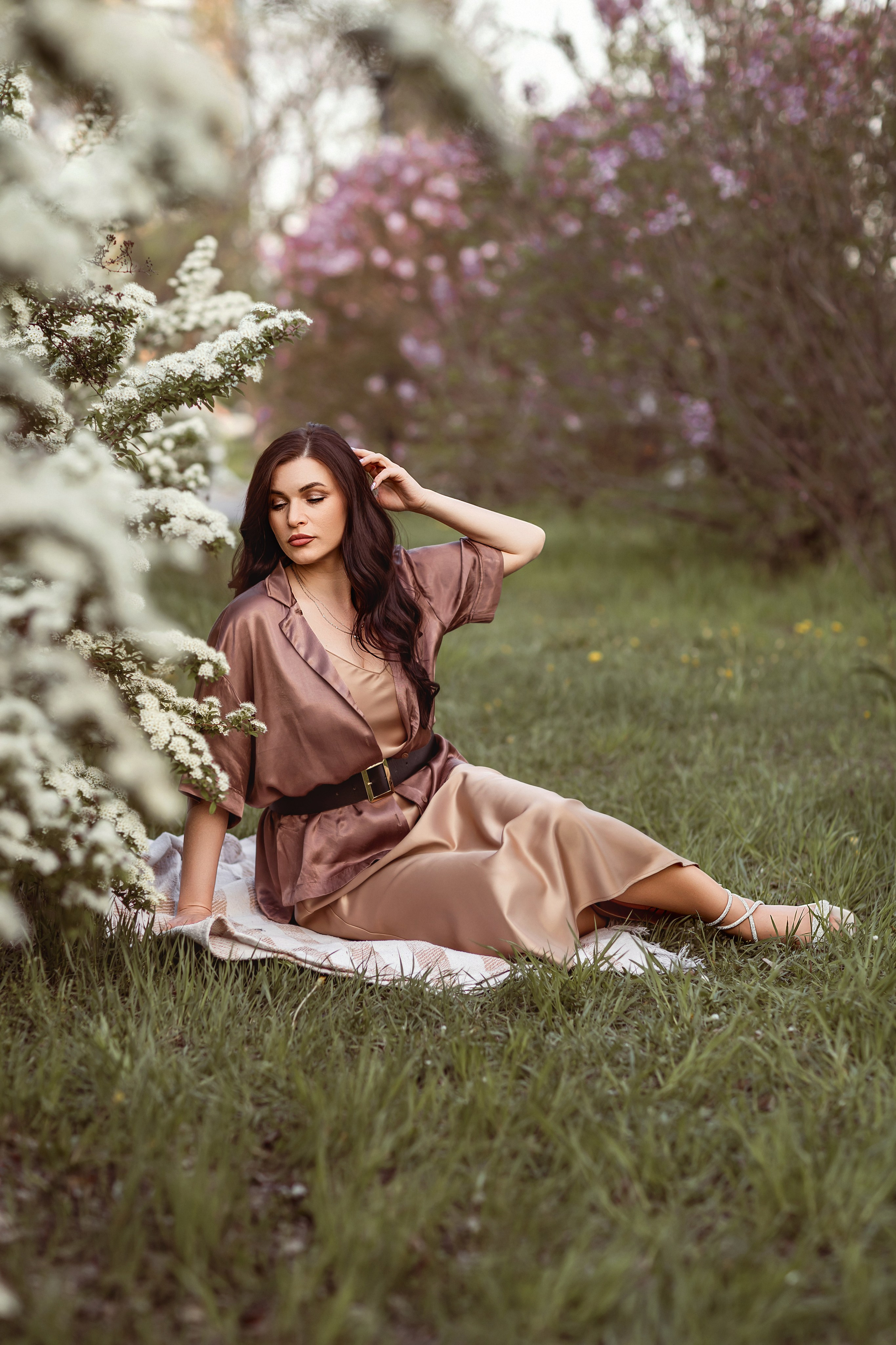 Съёмка в цветущих садах. Детский и семейный фотограф Елена Воропаева