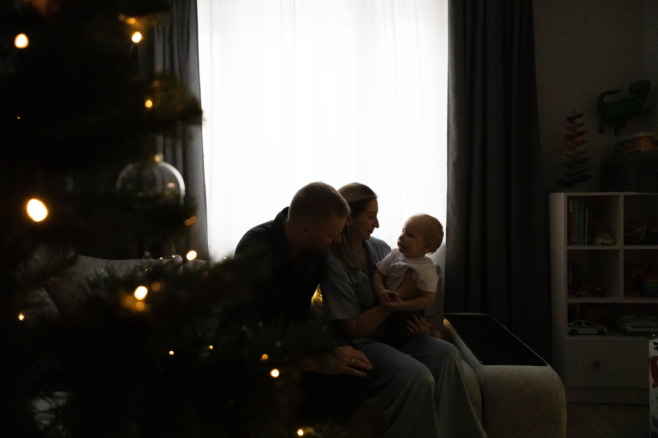 Домашняя новогодняя фотосессия. Семейный и портретный фотограф в Москве Елена Флегант