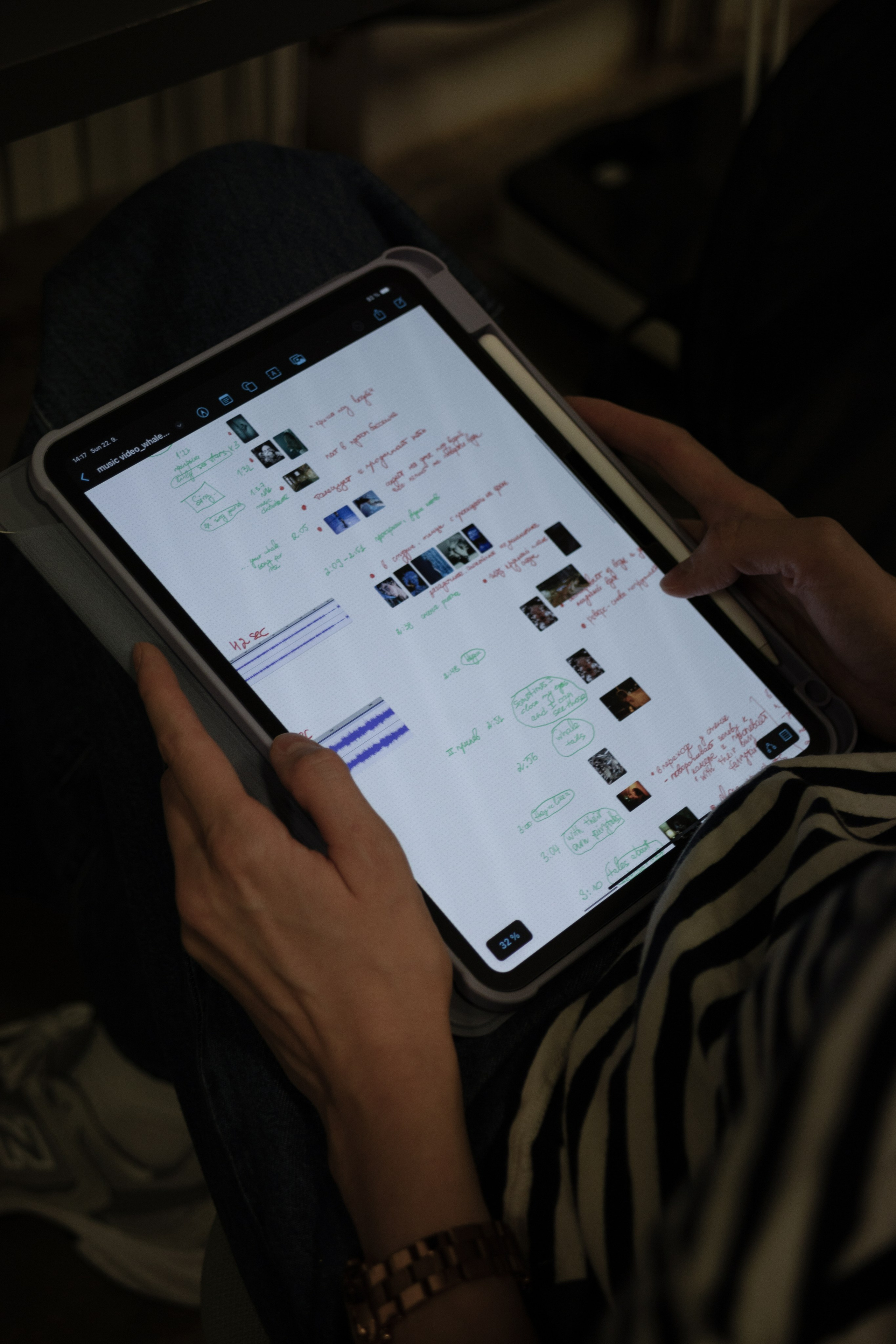 Backstage of the music video. Magic photos