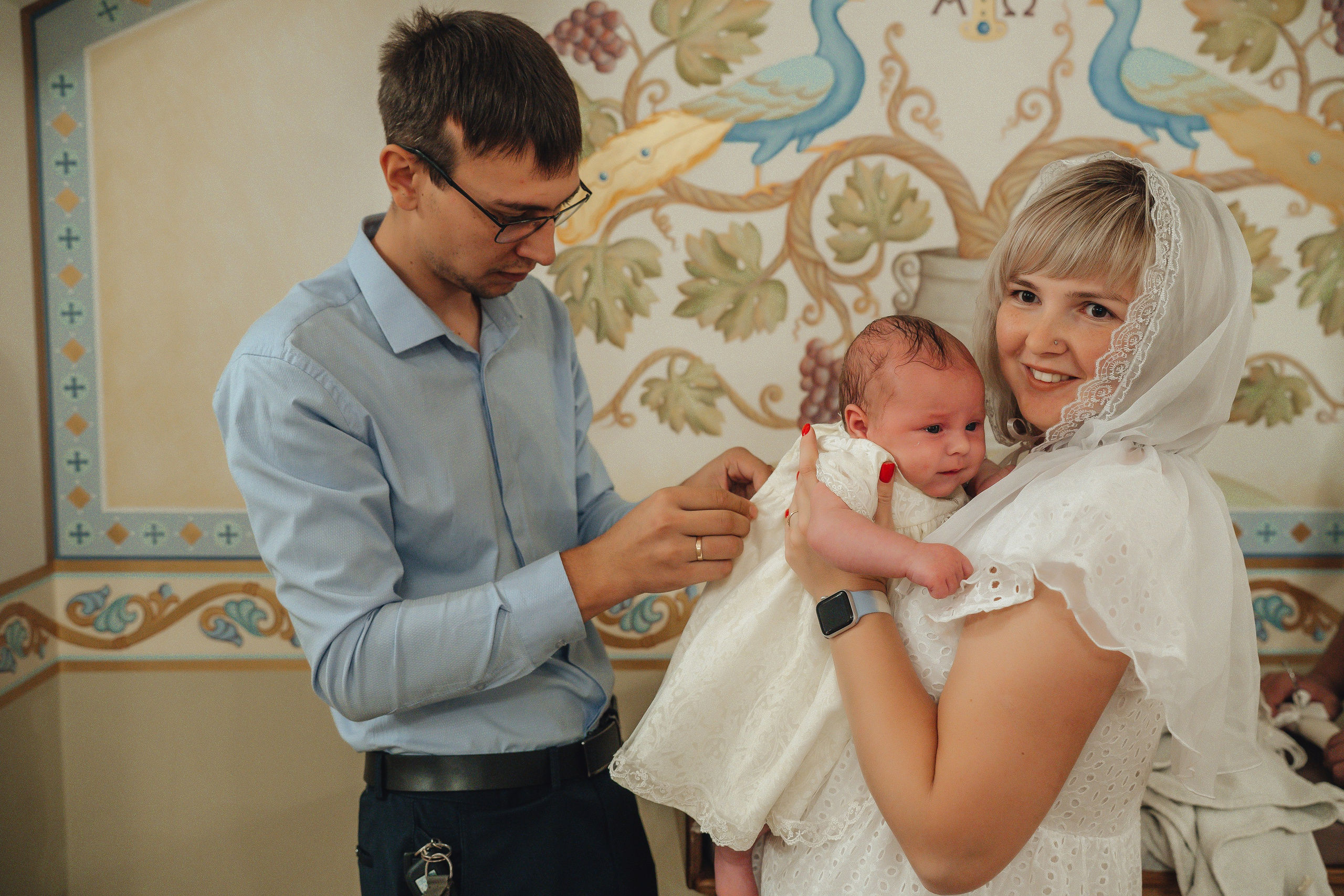 Крещение Ксении. Свадебный и семейный фотограф Пушкин Царское Село СПБ Питер Санкт-Петербург и Рязань Ольга Козлова