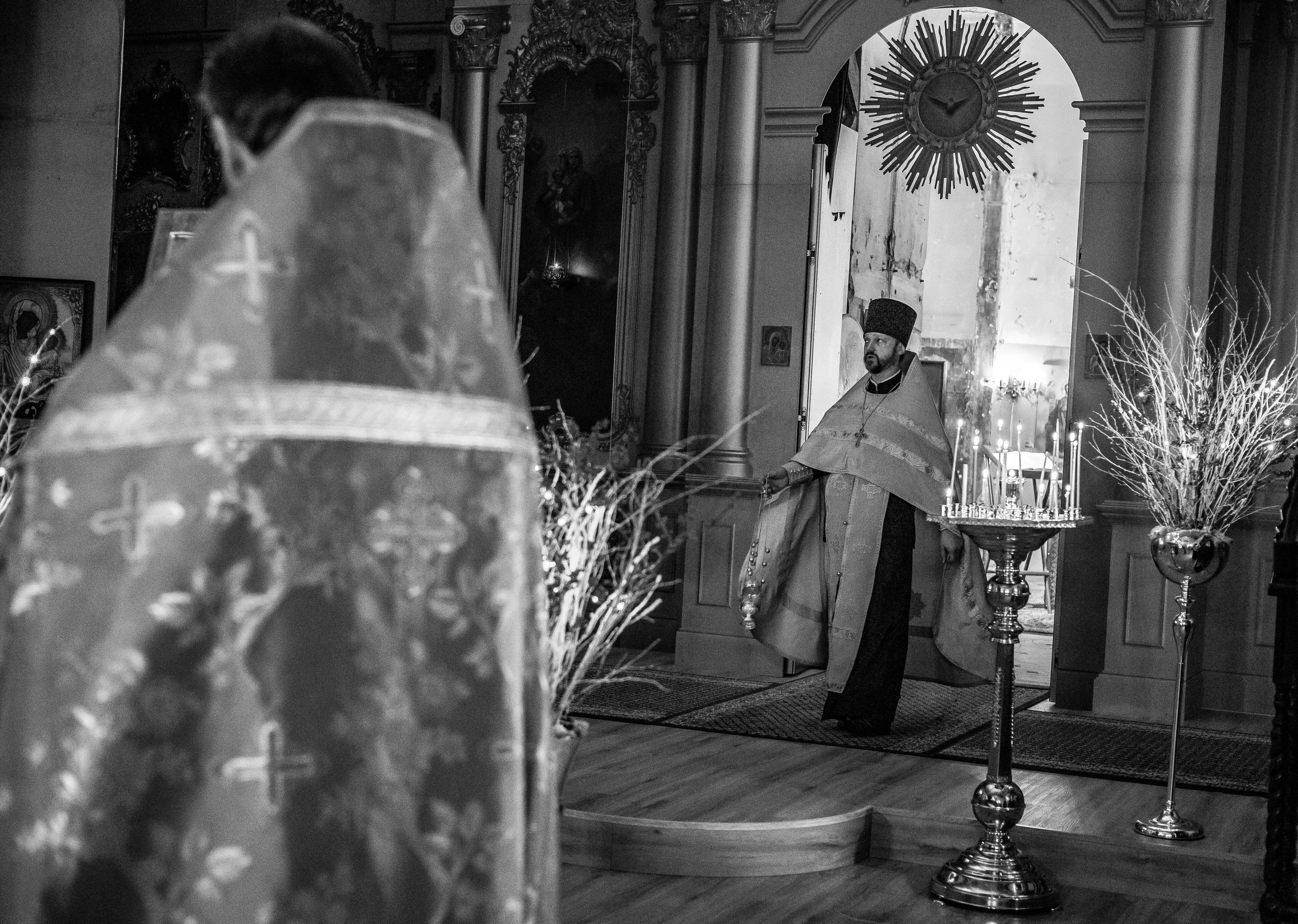 Храм Воскресения Словущего в Барашах.Всенощное накануне дня памяти Спиридона Тримифунтского. Артеменкова Анна Фотограф