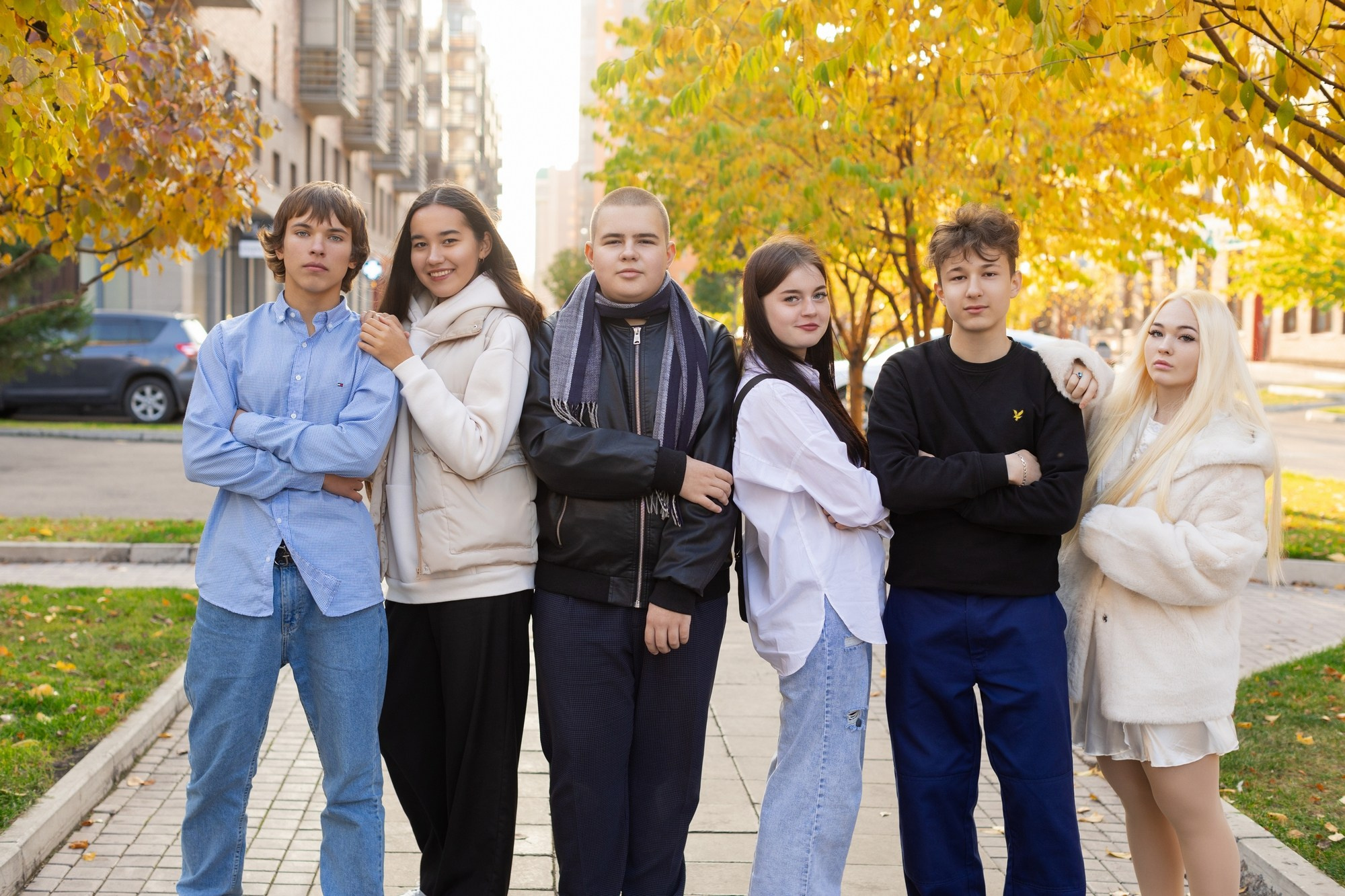 Осенняя съёмка на Южном берегу. 34 школа 9в. СИГМА | Студия выпускных альбомов Красноярск