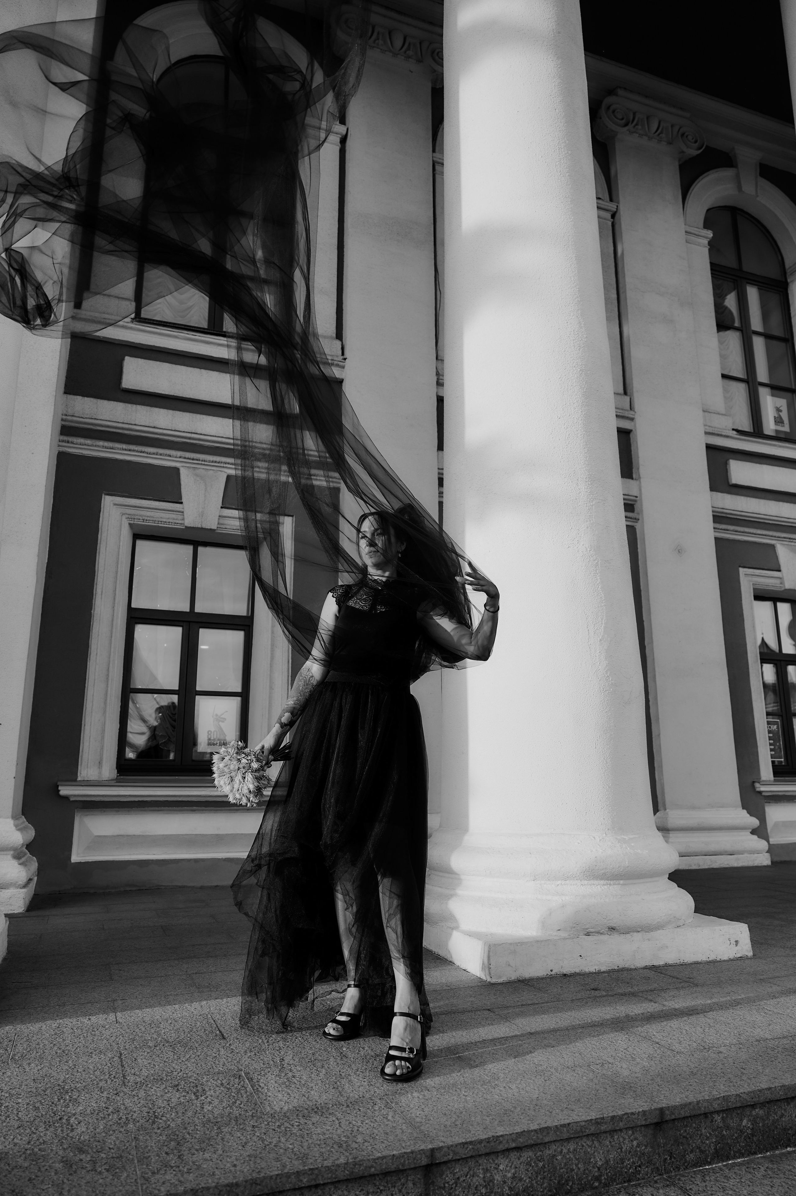 Свадебная фотосессия в Туле в черном. Свадебный фотограф в Туле Никита Беляев