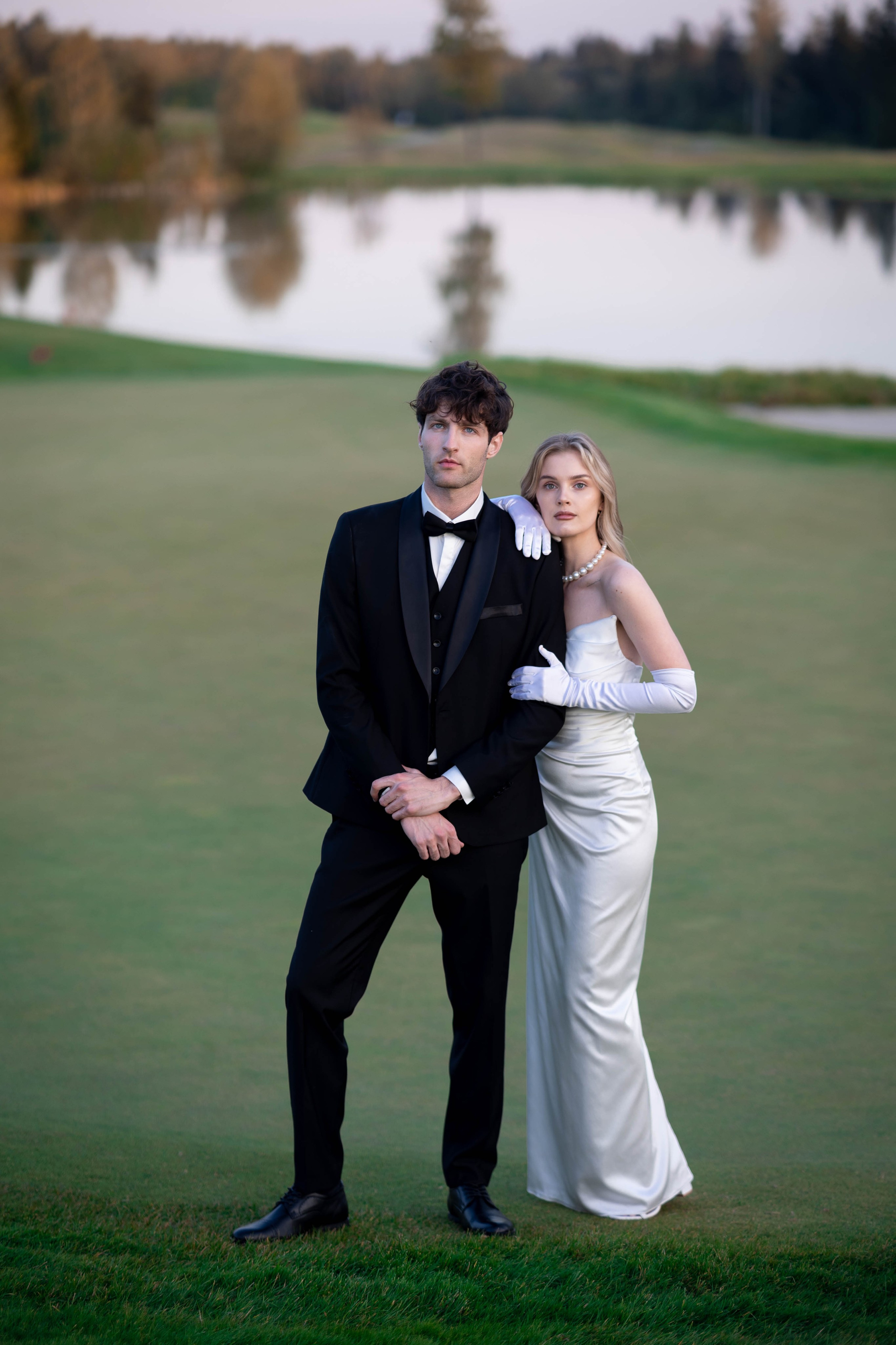 Свадебная фотосессия в гольф клубе. Виктория Шишкова свадебный фотограф Москва и МО (Балашиха, Щелково)
