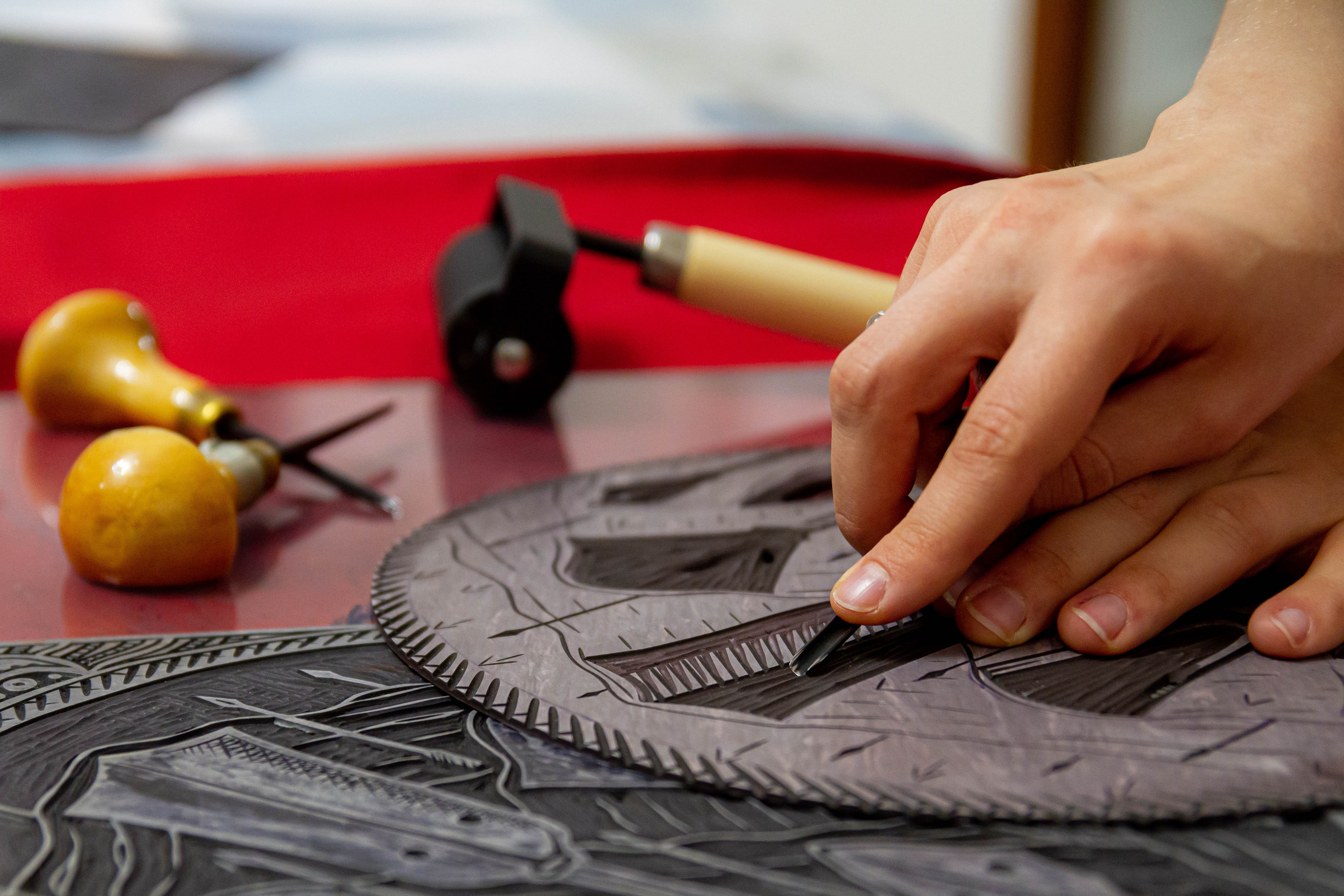 Мастер класс по линогравюре. Твой фотограф Алина Кочергина