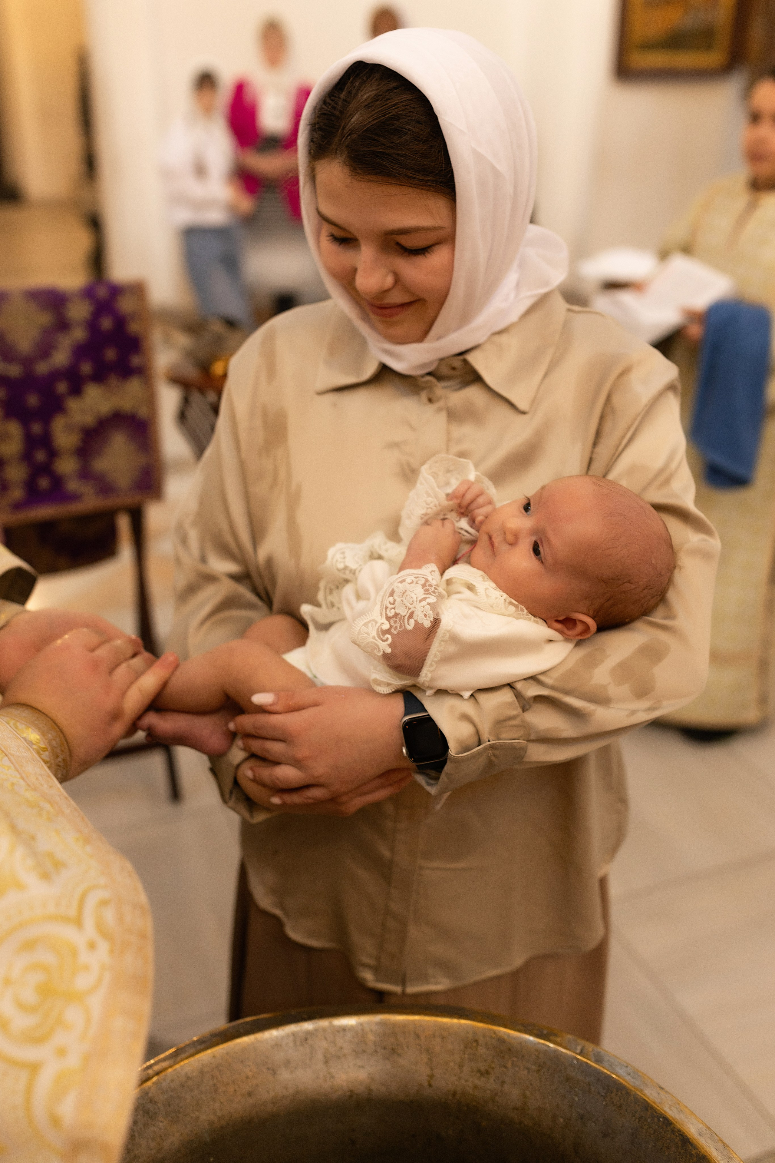 Таинство крещения Алисы. Фотограф в Железнодорожном и Балашихе