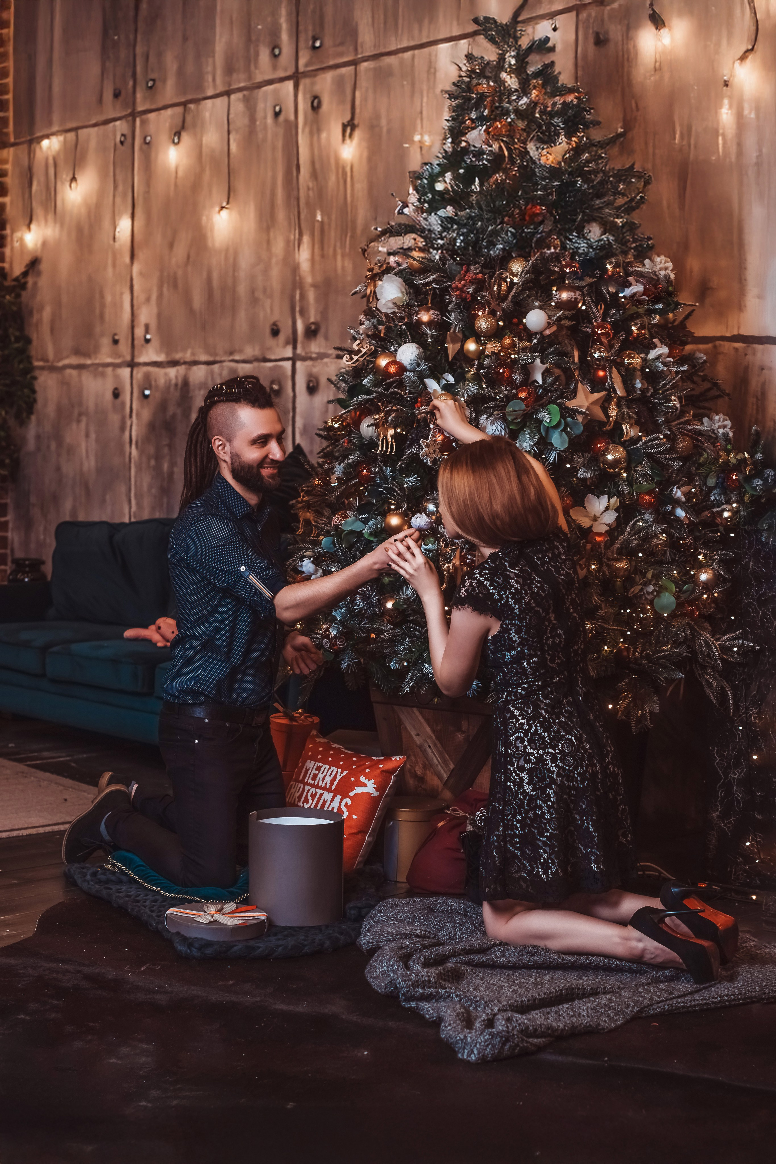 Новогодняя Love Story Виталии и Виталия. Фотограф Алиса Агафонова в Санкт-Петербурге