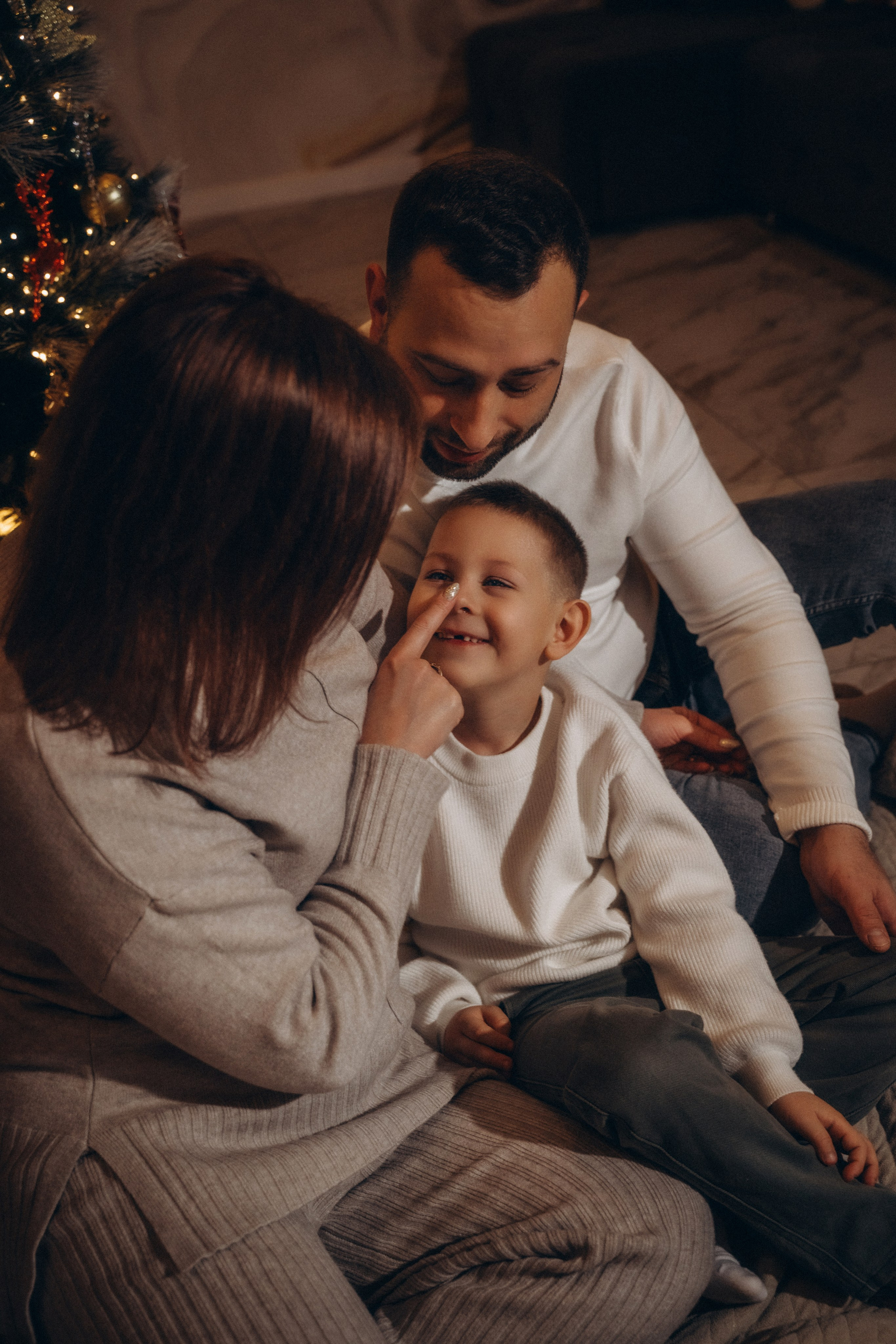 Семья Киприяновы, Новый год дома. Семейный фотограф в Белгороде Амелина Алина