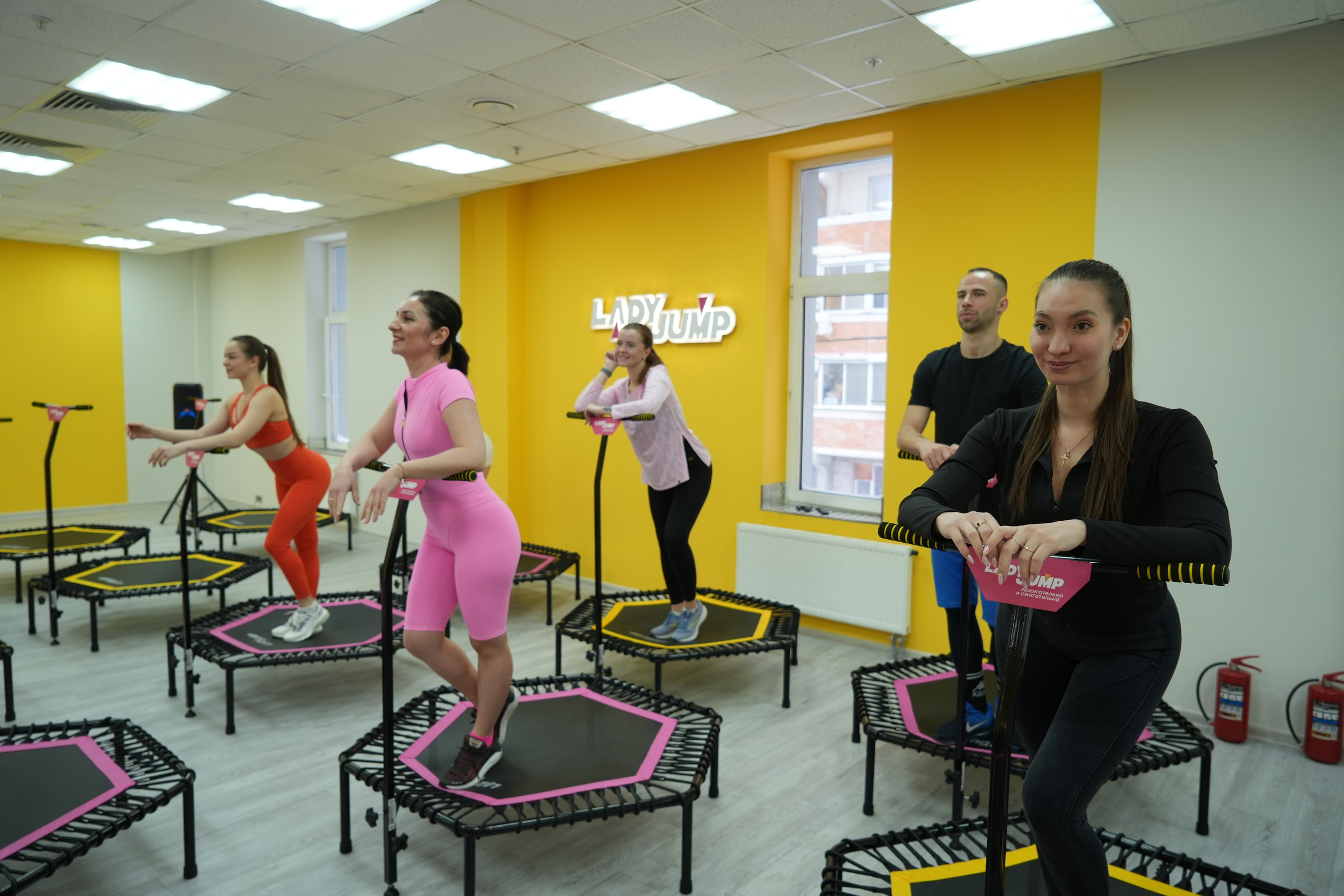 Открытие батутного центра «Lady Jump». Видеограф и Фотограф в Москве