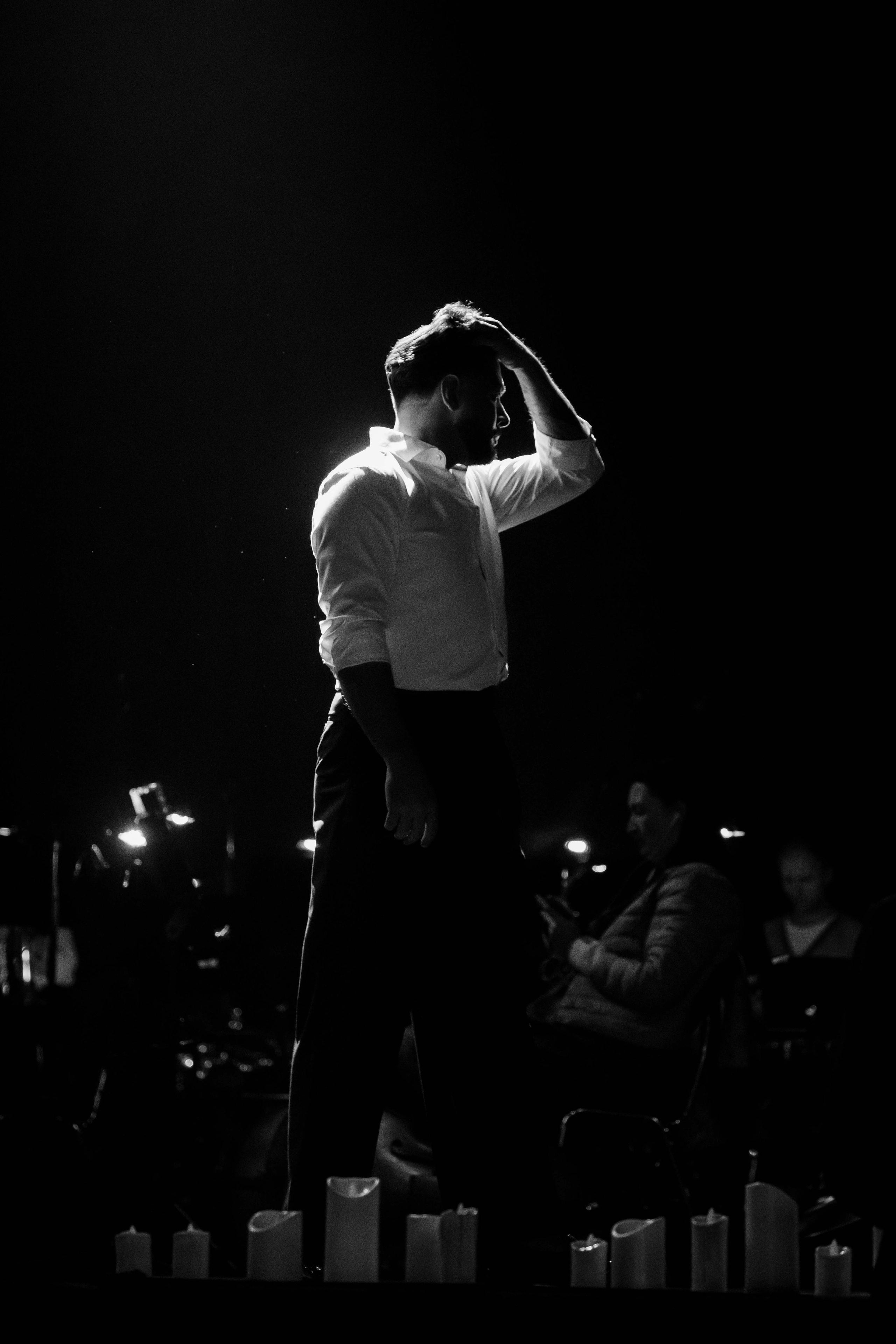 Концертное. ЧБ Фотограф Ольга Лесли