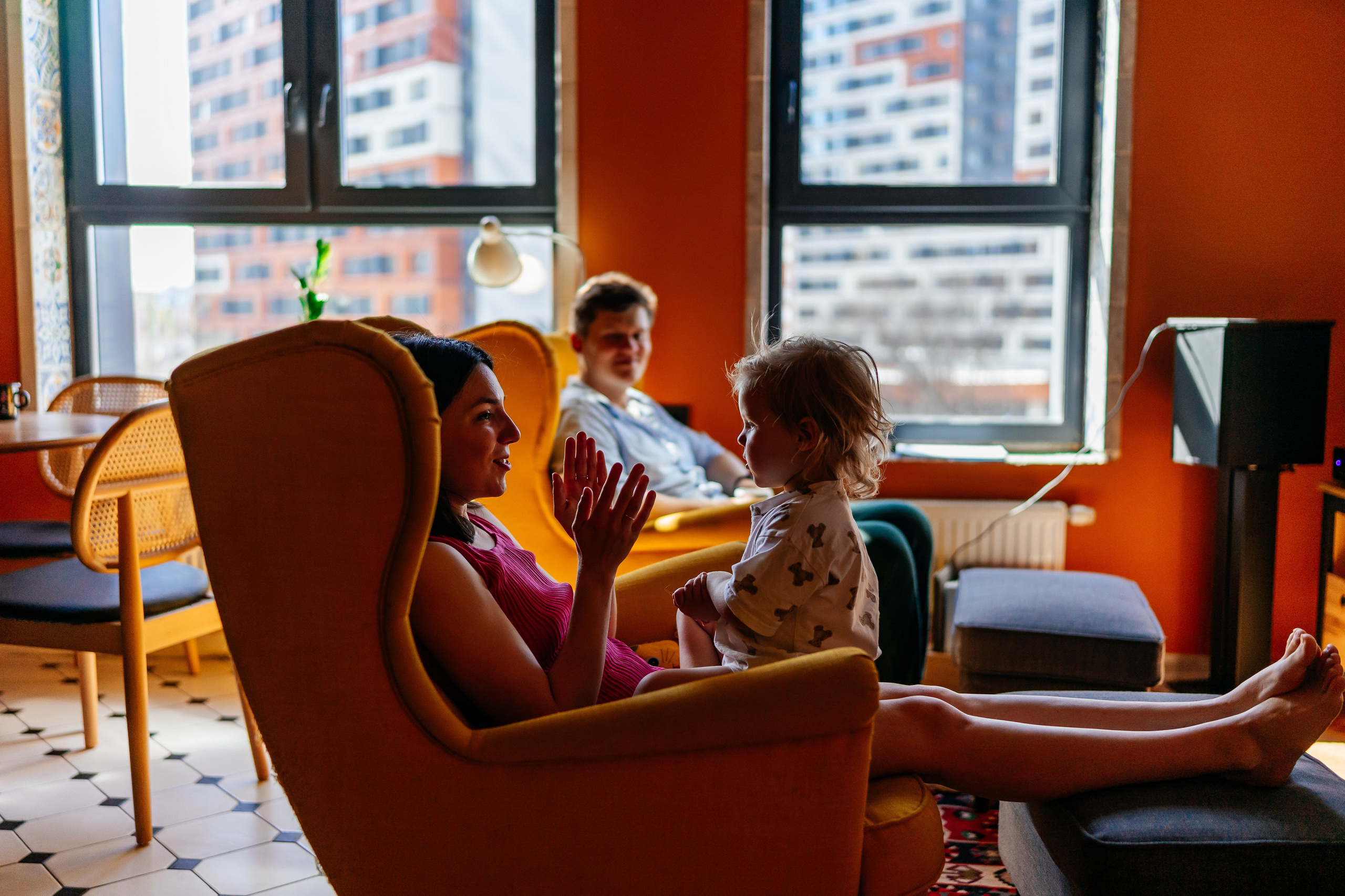 Сергей, Кристина и малышка Нина. Семейный фотограф в Москве Ирина Жур