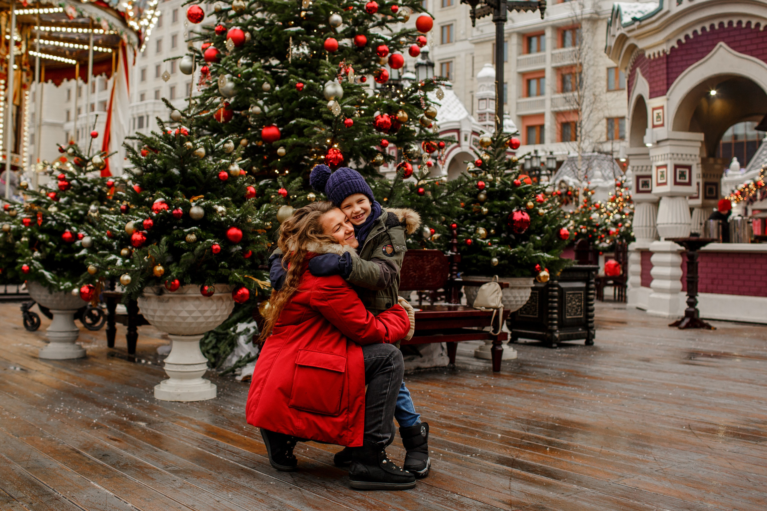Новогодняя фотопрогулка в Москве. Свадебный фотограф Кирилл Белый