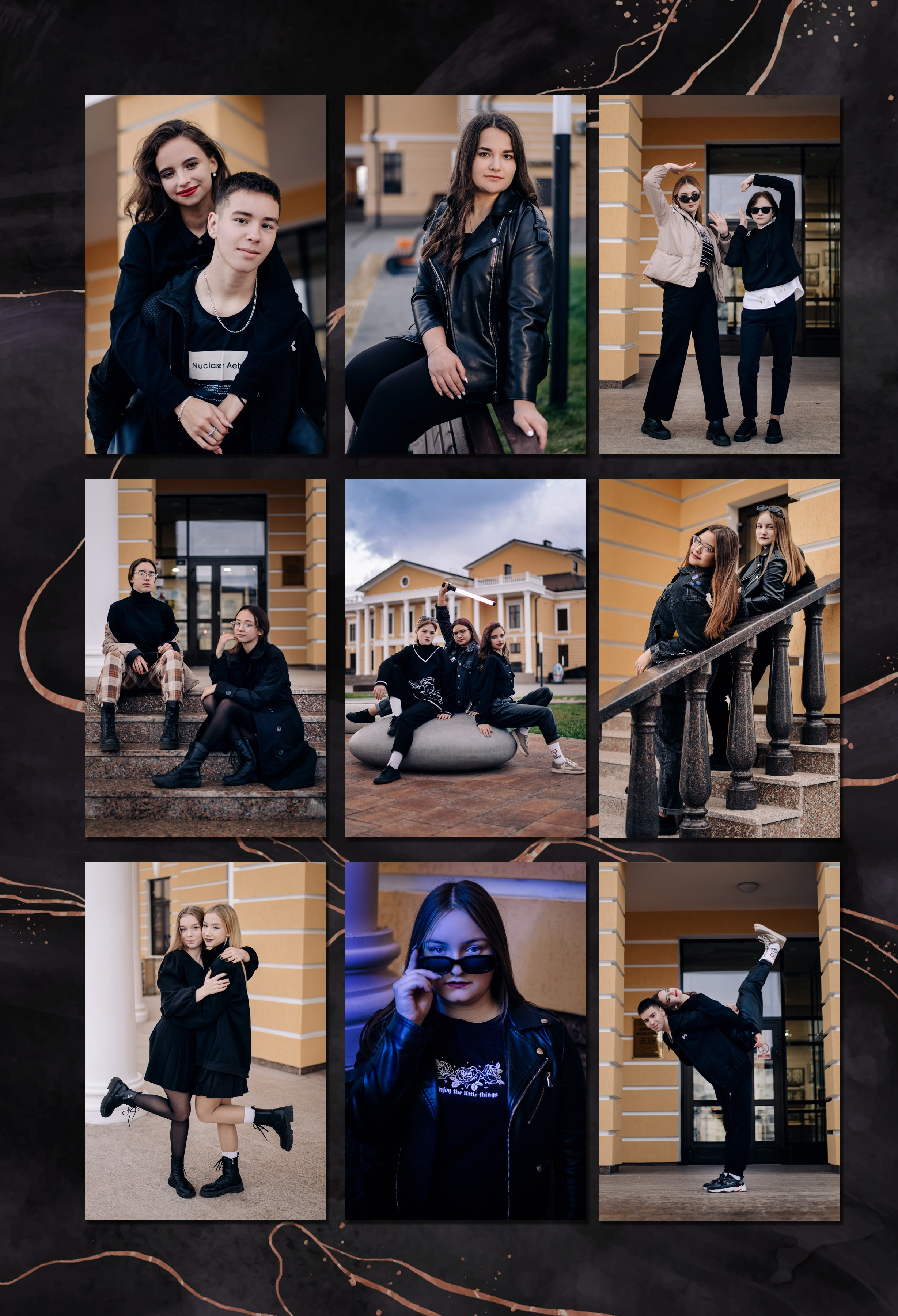 Шаблон фотокниги «Marble Dark». Фотограф — МАРИЯ МЕДВЕДЕВА