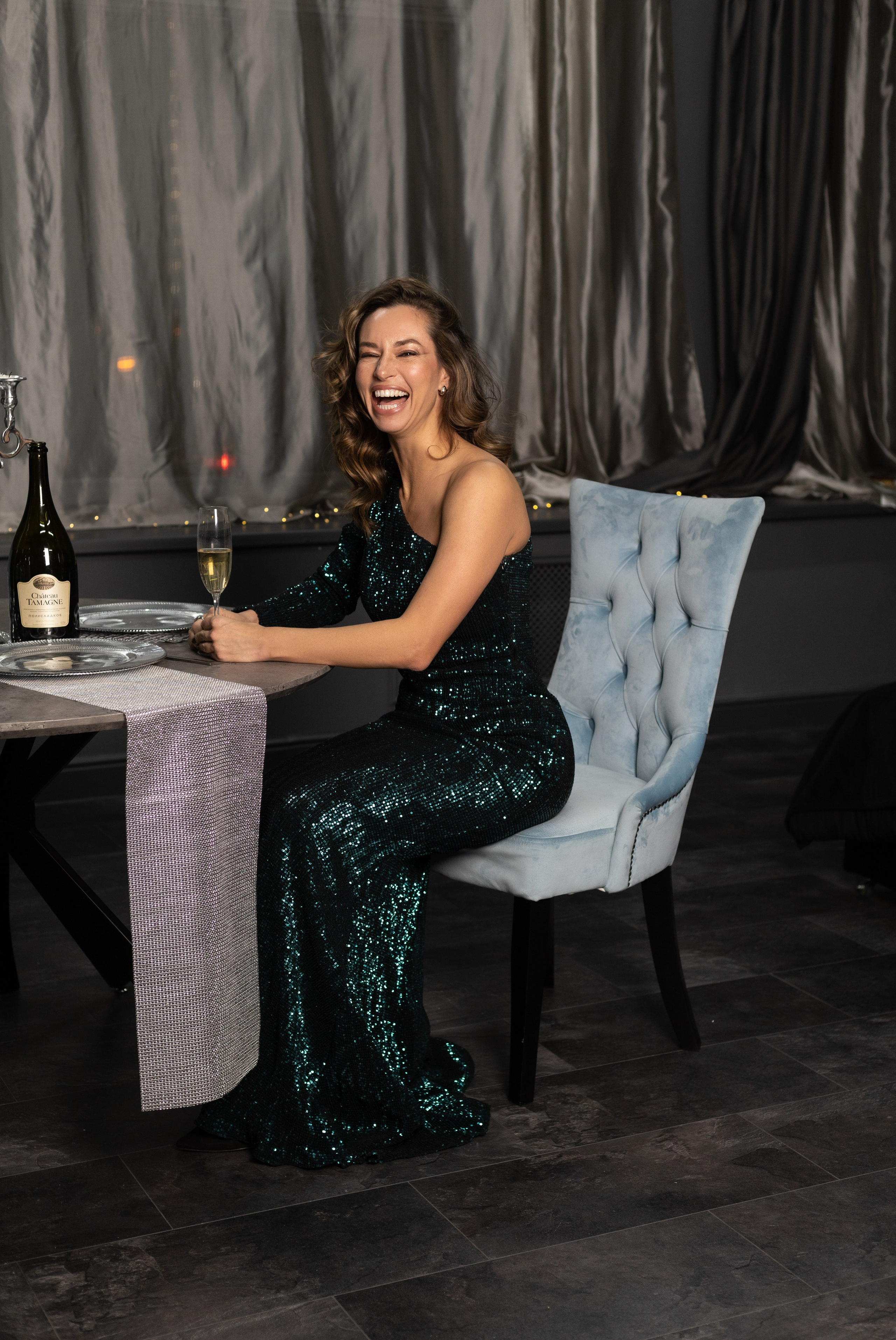 Новый год (съемка со вспышкой). Будуарный фотограф Савченко Дарья (Москва)