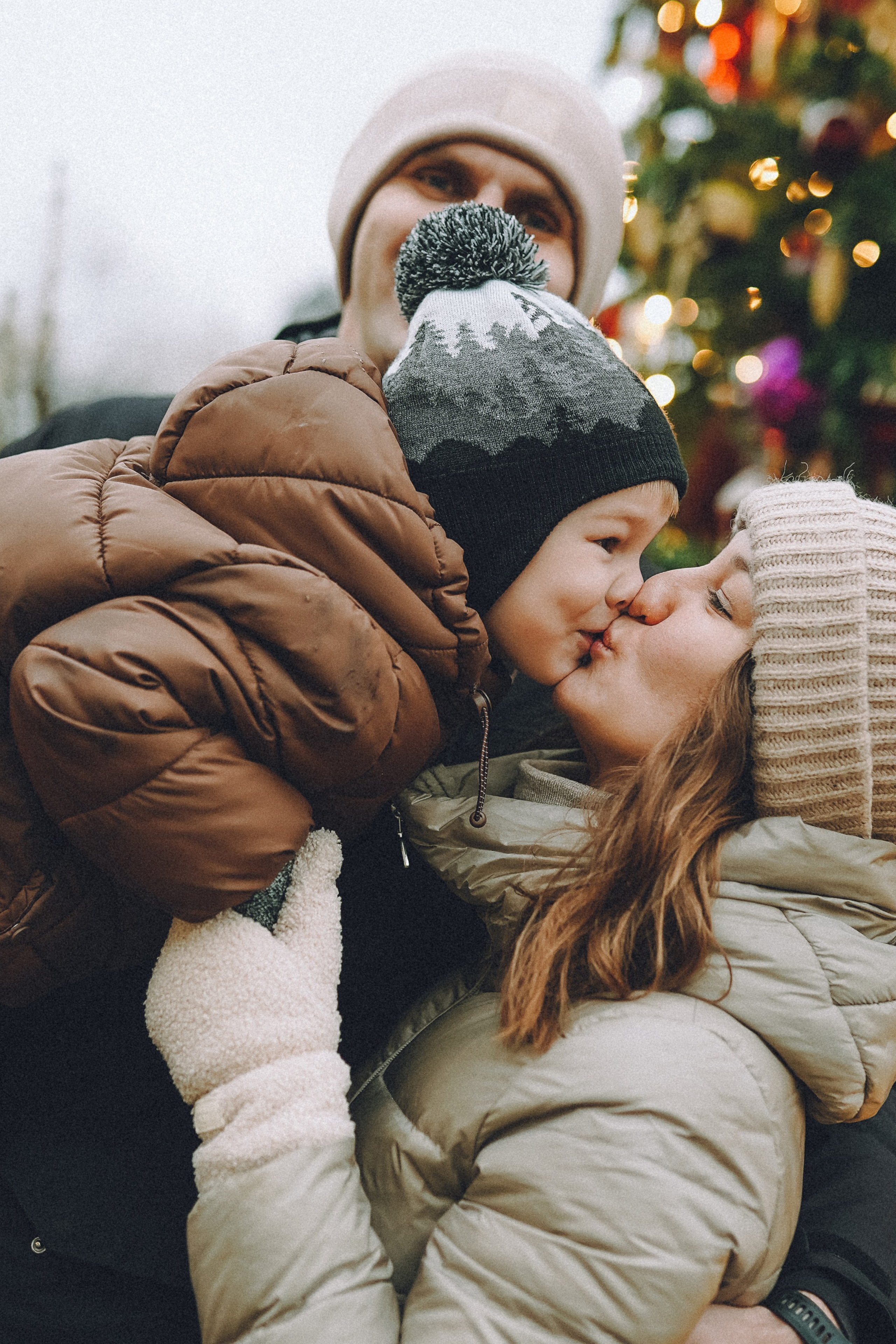 Прогулка по новогодней Москве для Юли, Жени и Вани. Фотограф Наталья Колганова