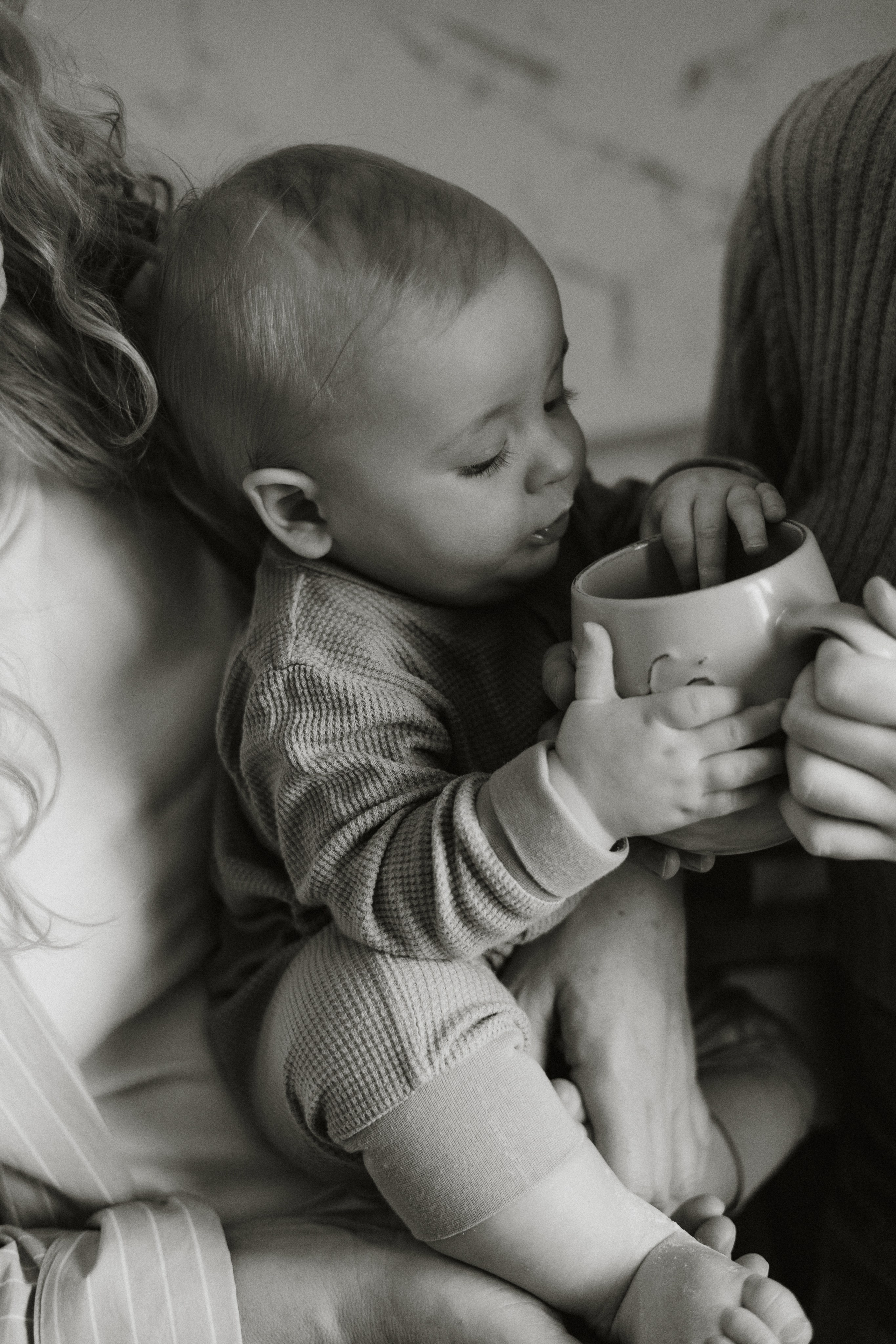 Тимоша с мамой и бабушкой. Фотограф в Кемерово Миллер Анна