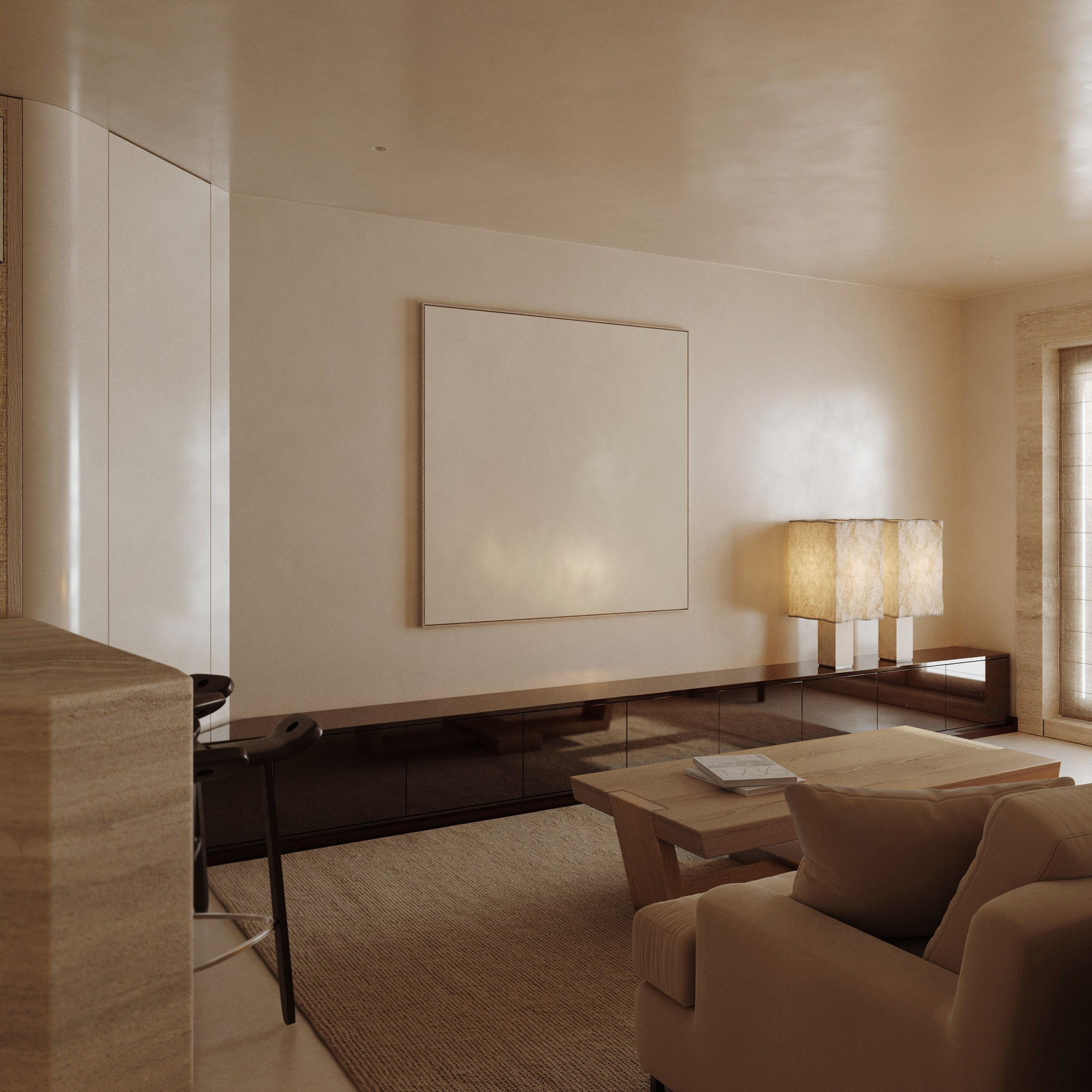 Интерьер. 3d Visualization of the interior and exterior