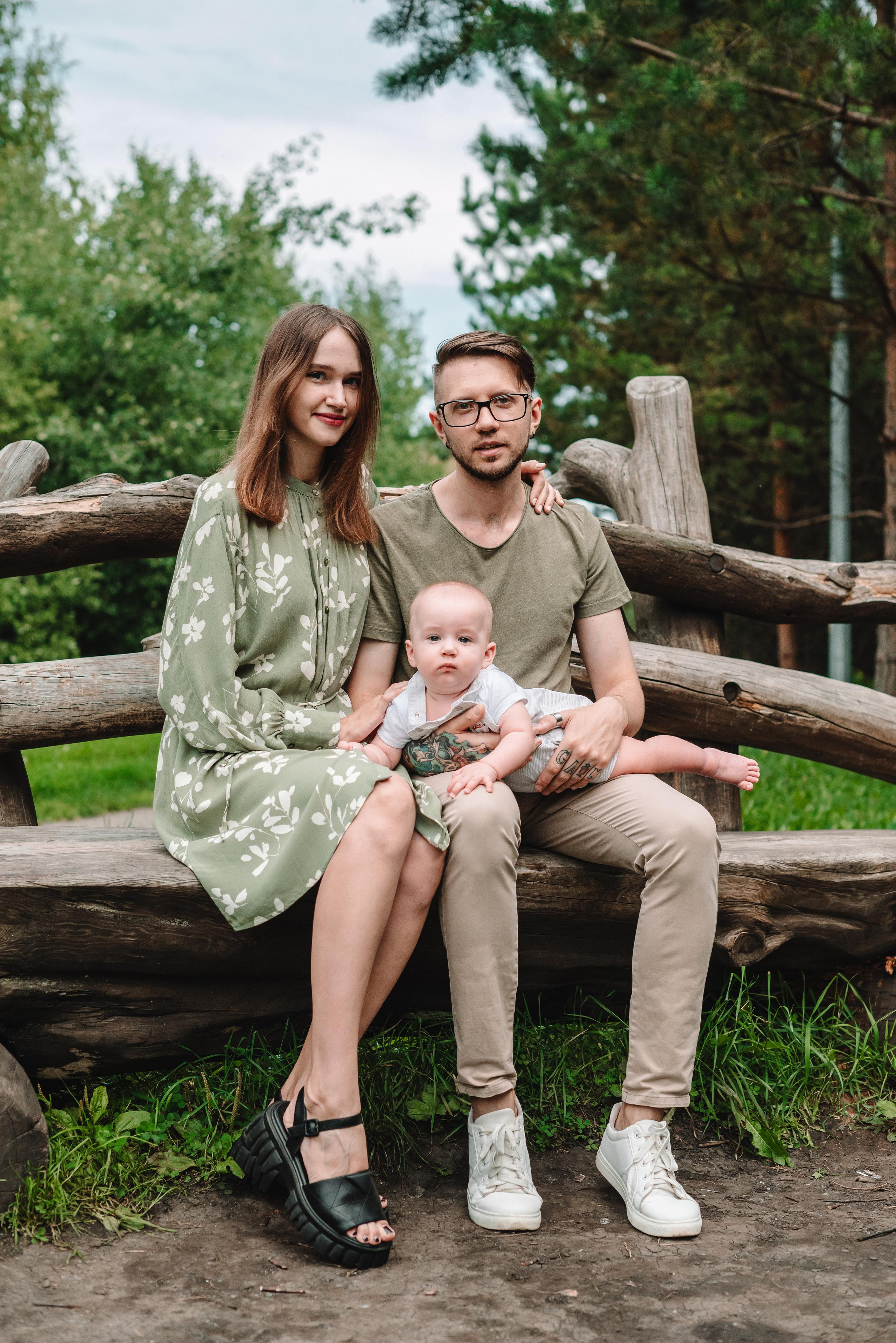 Семейная фотосессия в парке Кемерово